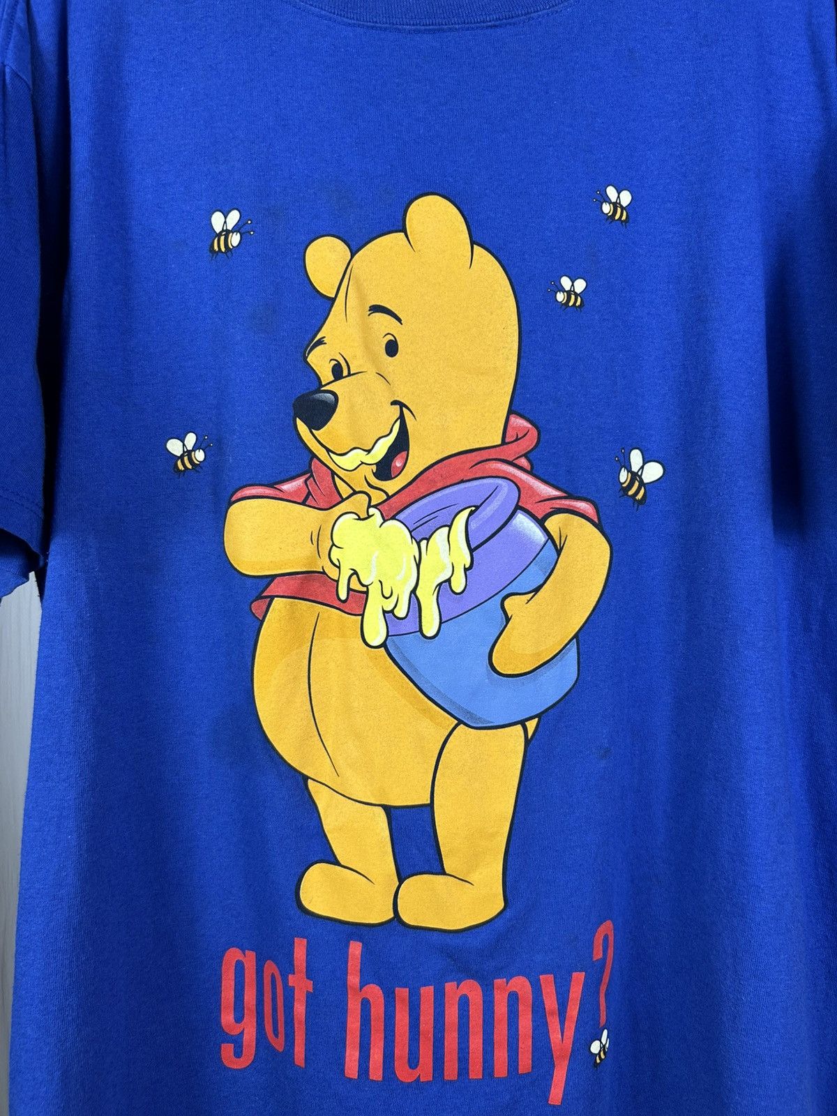 Mickey Inc Rare Vintage Winnie The Pooh Got Hunny? Mickey T-Shirt Sz L Size US L / EU 52-54 / 3 - 4 Thumbnail