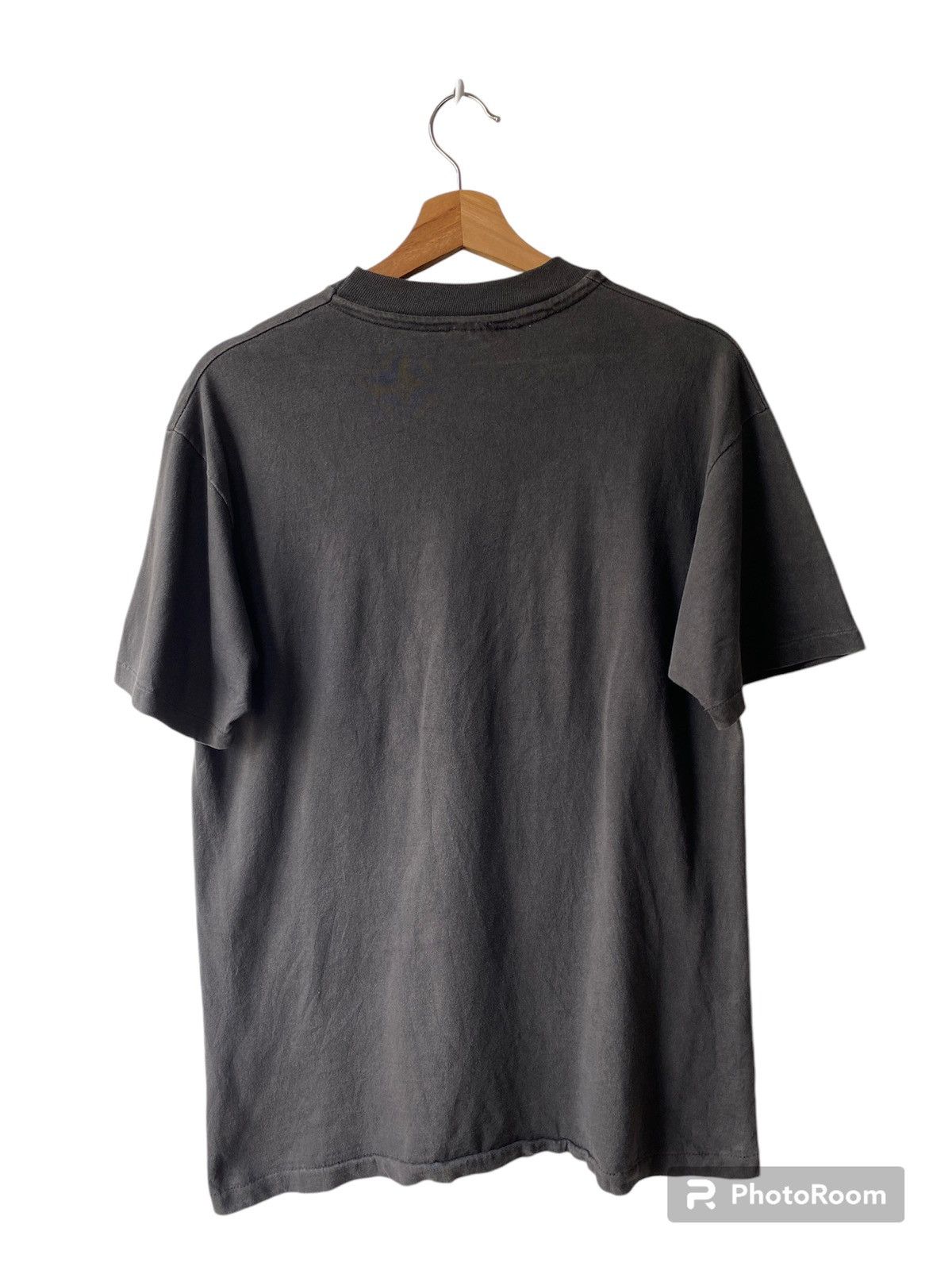 Habitat × Vintage 1990s - Wolf Print Crew Neck Tee By Harlequin Size US M / EU 48-50 / 2 - 2 Thumbnail