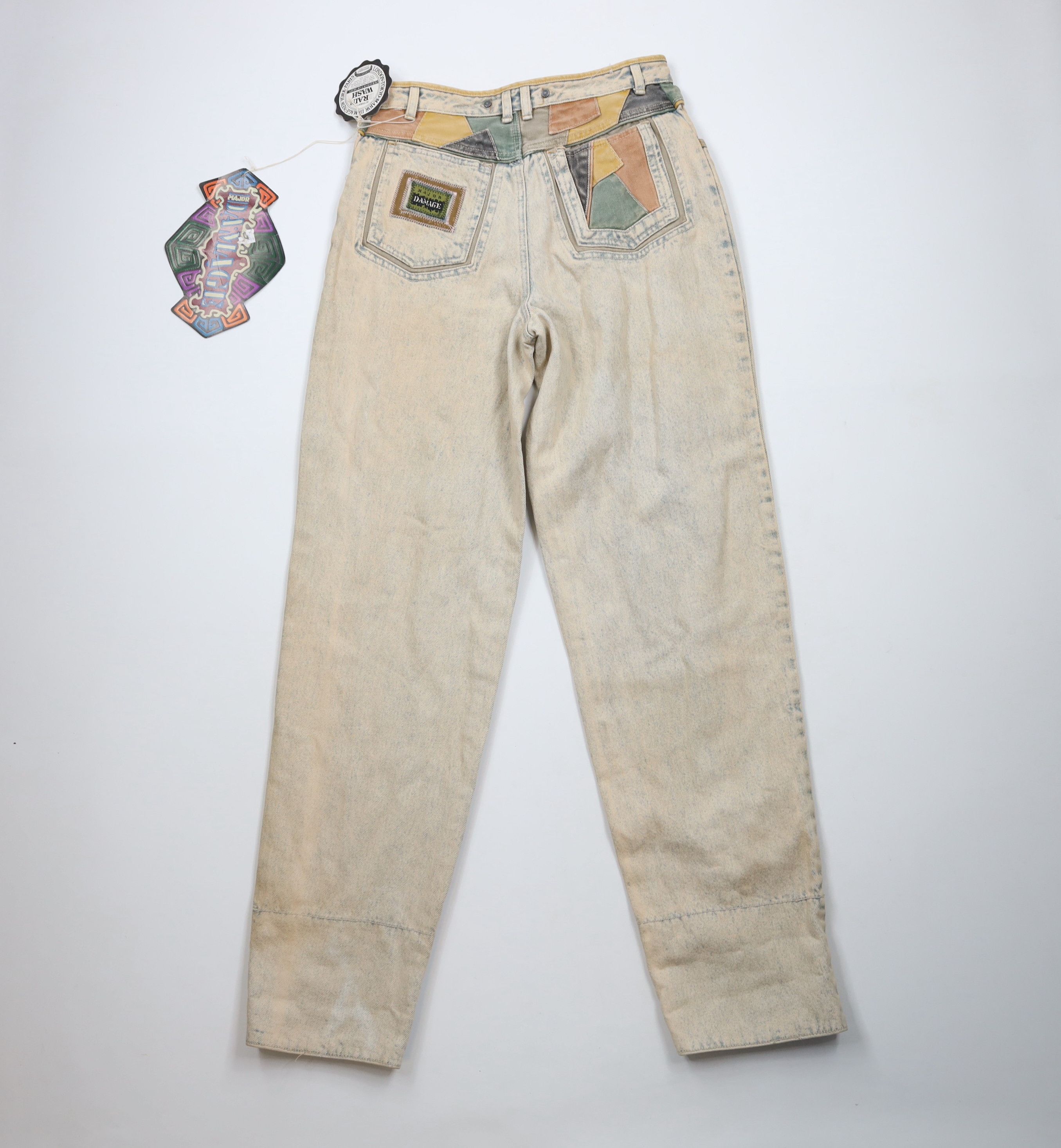 Vintage Deadstock Vintage 90s Streetwear Wash Flip Cuff Denim Jeans Size US 30 / EU 46 - 12 Thumbnail