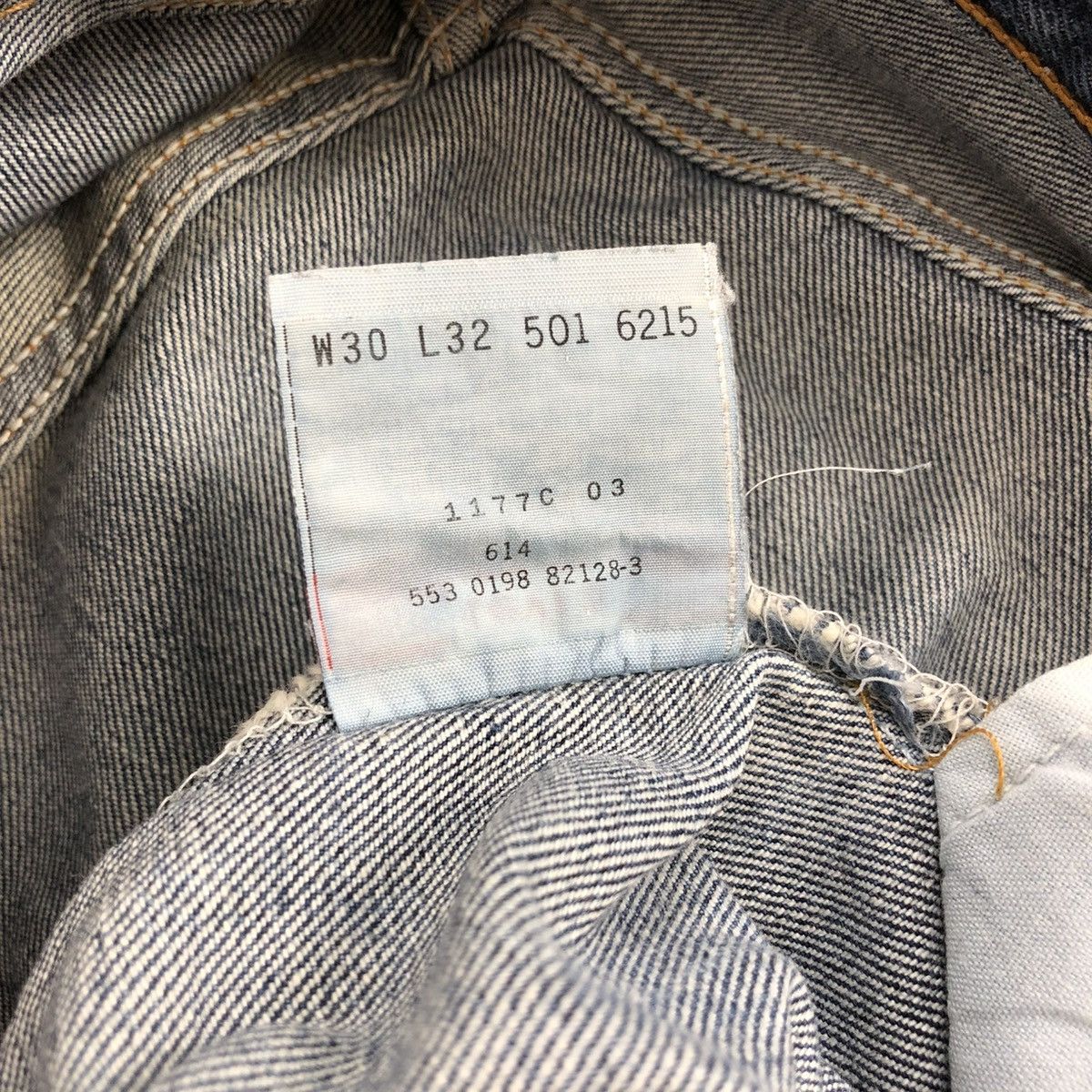 Levi's × Levi's Vintage Clothing 🇺🇸90’s Vintage Levis 501 #553 30x32 Straight Leg Blue Jeans Size US 42 / EU 58 - 11 Thumbnail