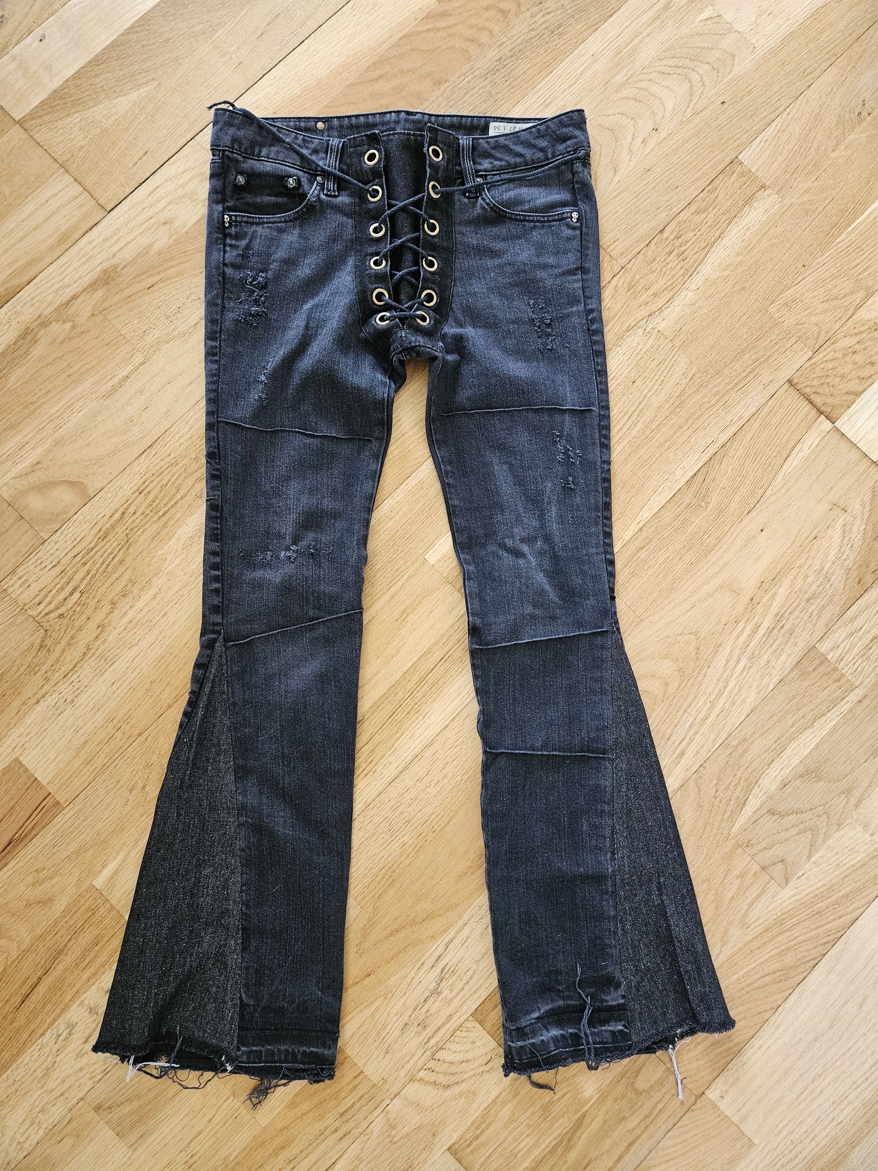 Diesel Custom Flared Lace Up Segmented Size US 27 - 1 Thumbnail