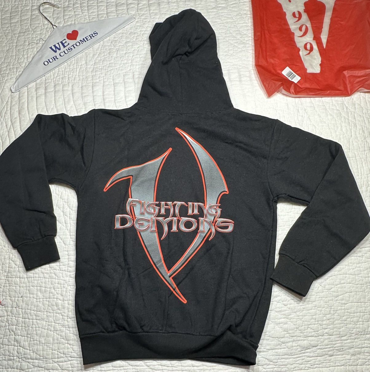 999 Club × Vlone Vlone Juice Wrld 999 Blade Hoodie/Small with Bag