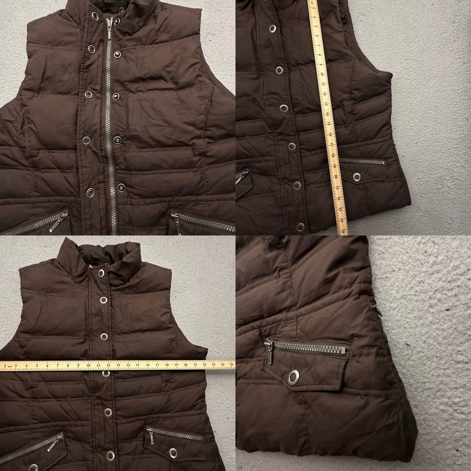 Eddie Bauer VINTAGE Eddie Bauer Goose Down Brown Vest Womens XL Full Zip Jacket 700 Fill Power Brown (Note: If not vintage, omit VINTAGE) Size XL / US 12-14 / IT 48-50 - 8 Thumbnail