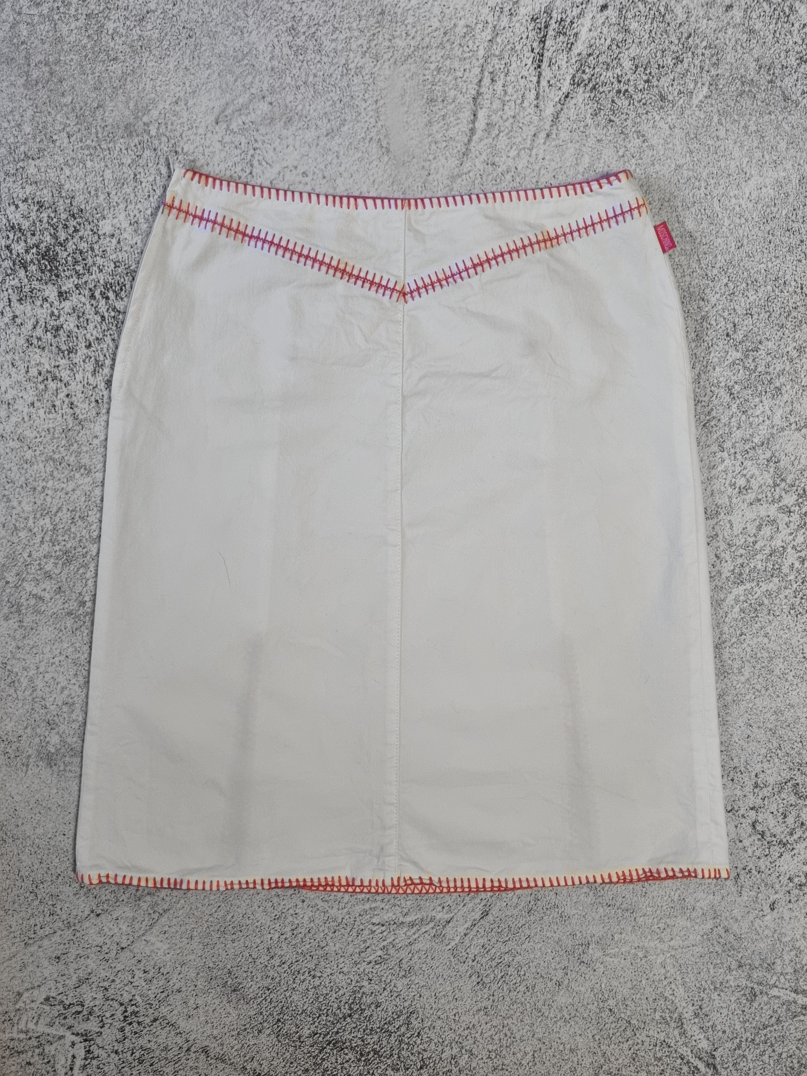 Moschino × Vintage Vintage Moschino Jeans Y2K Midi Skirt Size 30" / US 8 / IT 44 - 10 Thumbnail
