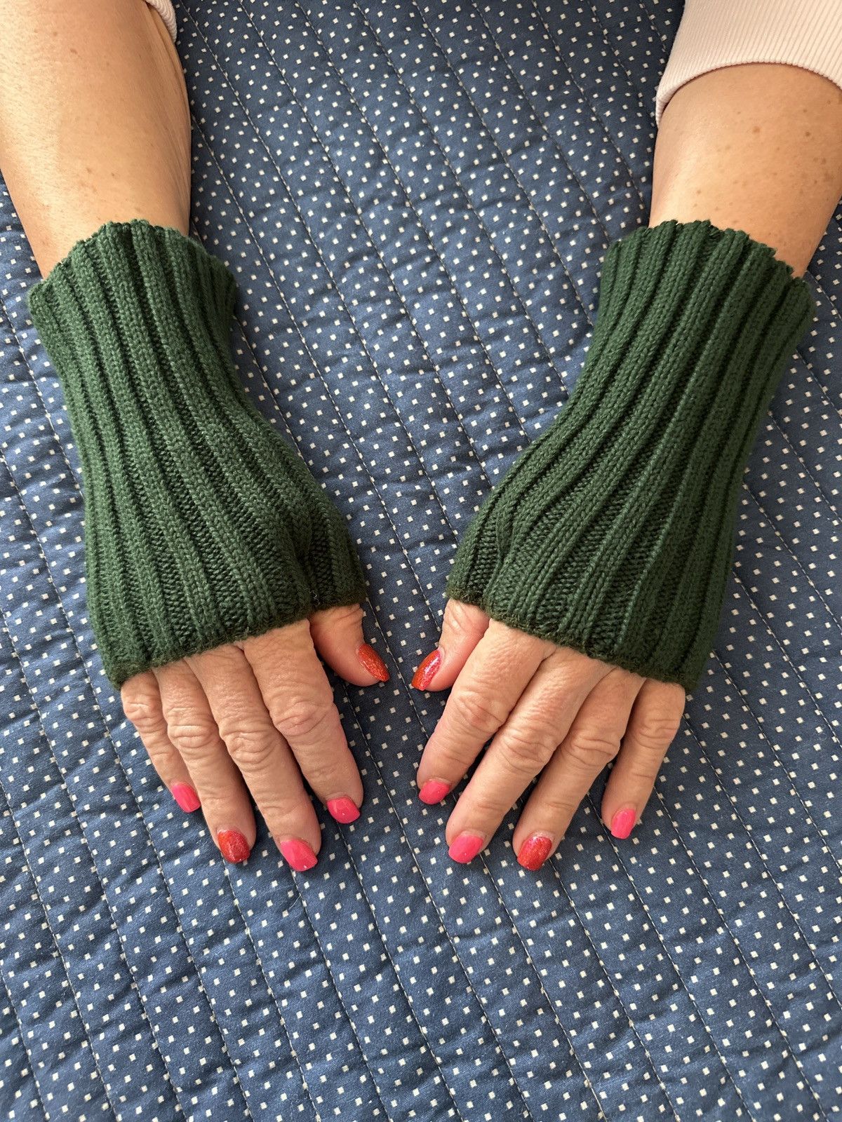 Kapital Kapital kountry wool knit fingerless gloves/mittens Size ONE SIZE - 5 Thumbnail