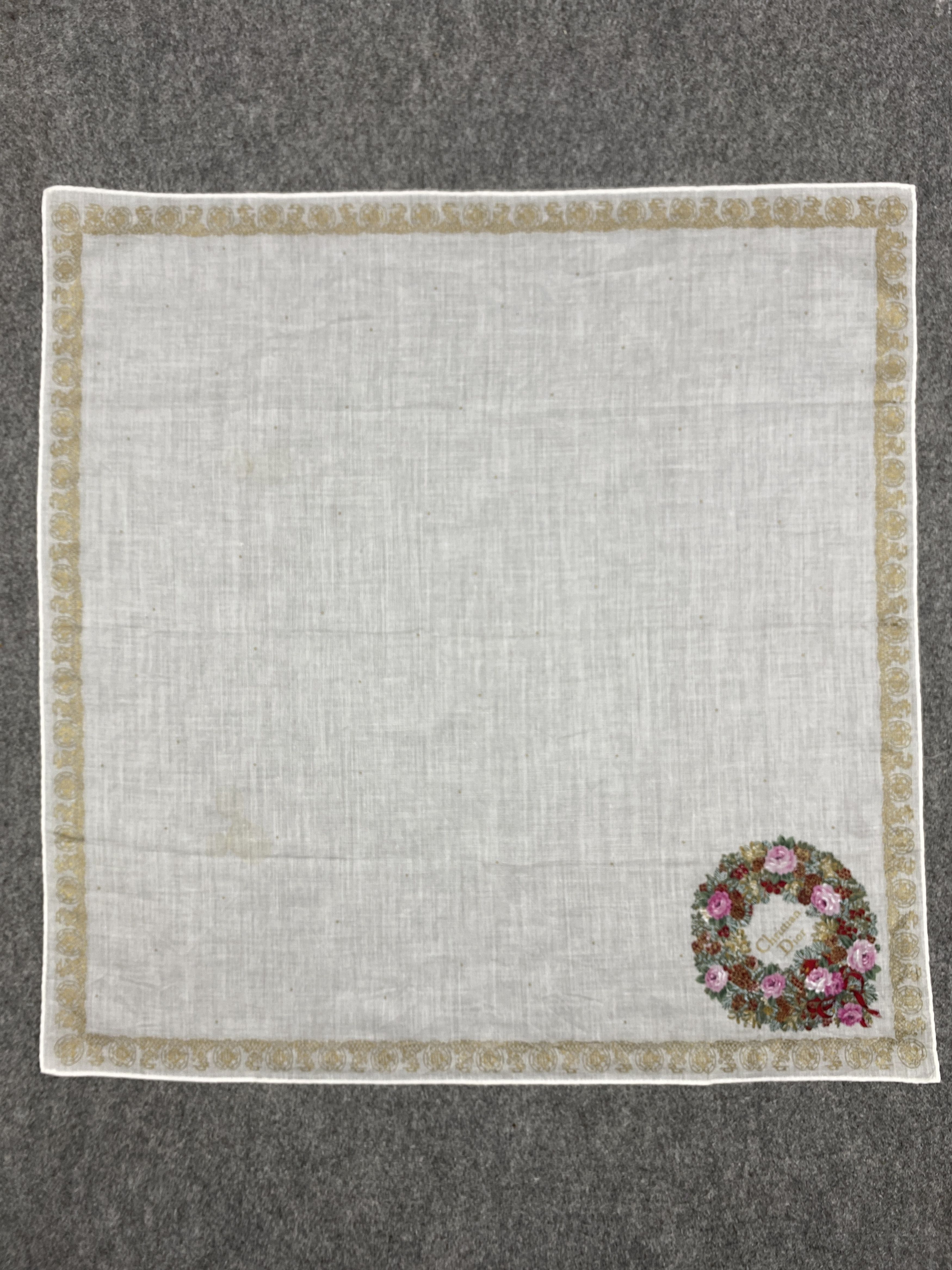 Christian Dior Monsieur Christian Dior Handkerchief / Bandana / Neckerchief HKC0414 Size ONE SIZE - 3 Thumbnail