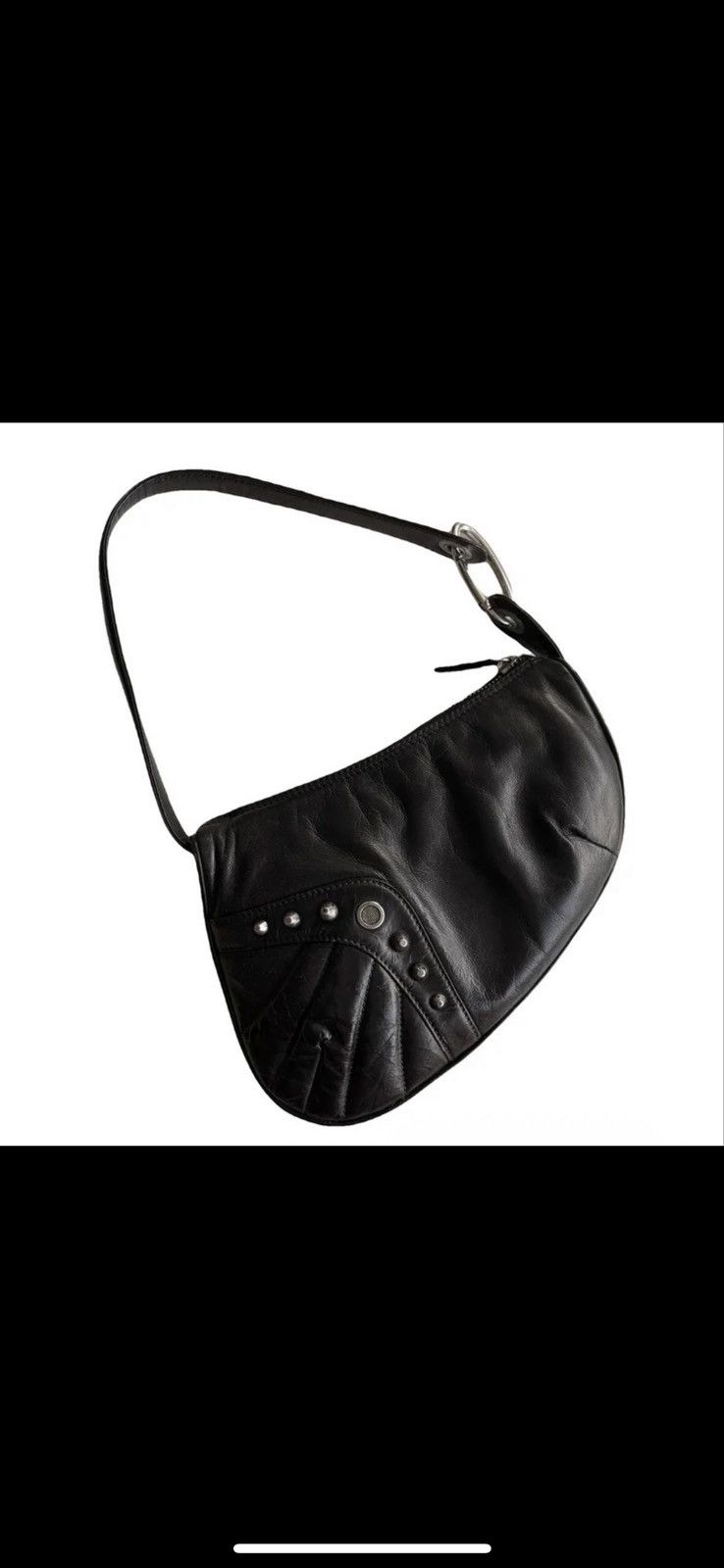 Roberto Cavalli Roberto Cavalli Biker Studded Shoulder Bag Size ONE SIZE - 2 Thumbnail