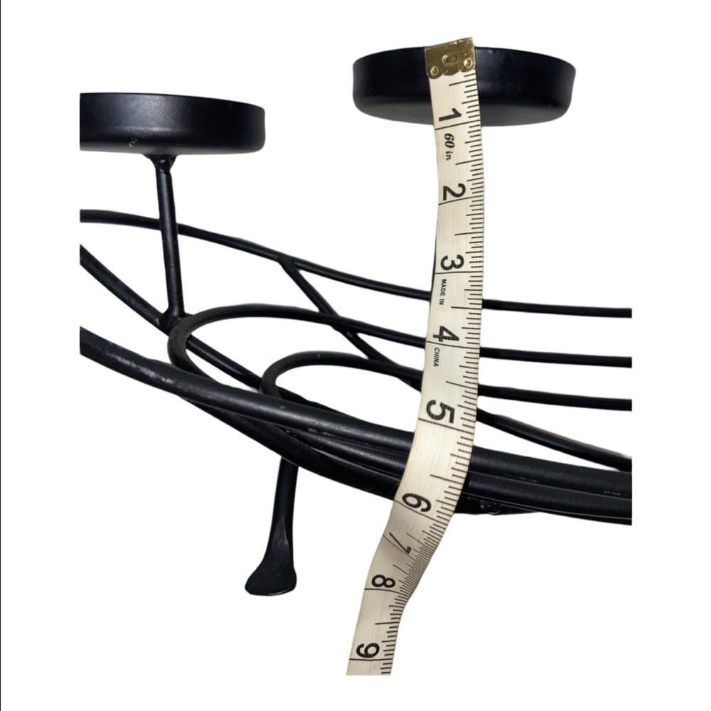 Designer Black Iron 6 Candle Holder Size ONE SIZE - 7 Thumbnail