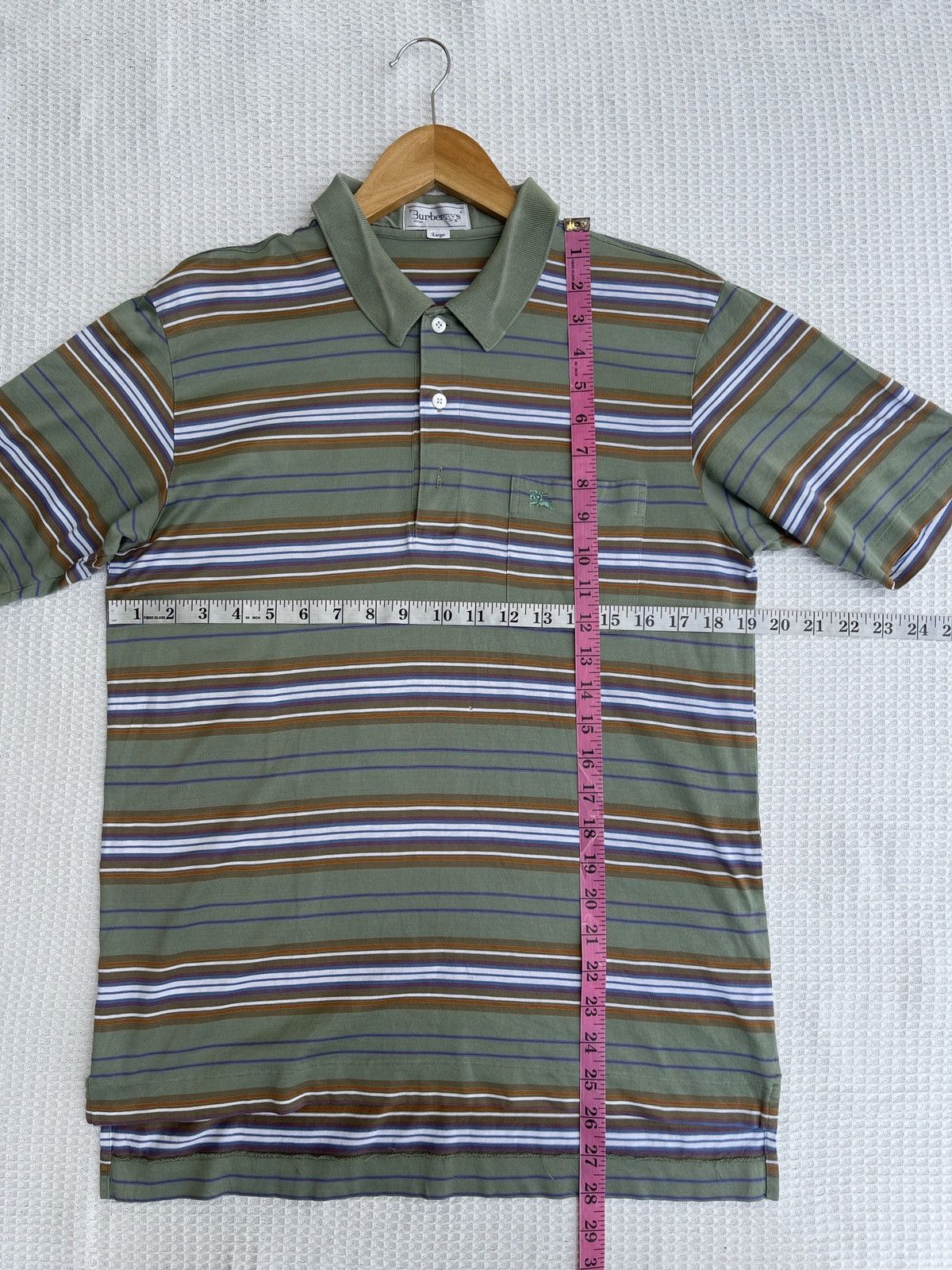 Burberry × OVER THE STRiPES × Vintage Last Drop🔥Rare🔥Vintage BURBERRY’S Polo Striped Shirt Size US M / EU 48-50 / 2 - 12 Thumbnail