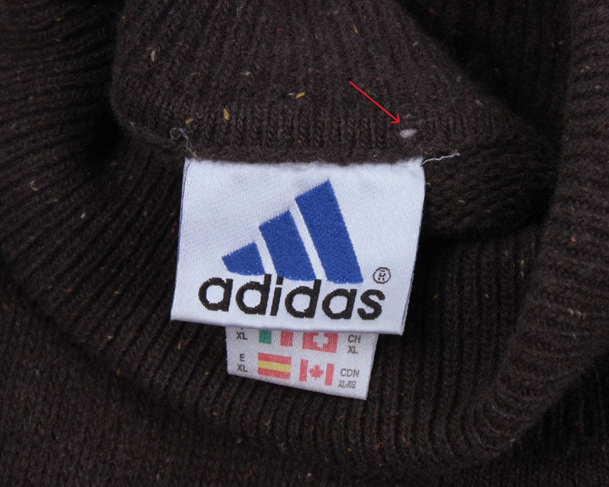 Adidas × Vintage ADIDAS Vintage Wool Blend Multi Logo Turtle Neck Sweater Size US XL / EU 56 / 4 - 15 Thumbnail