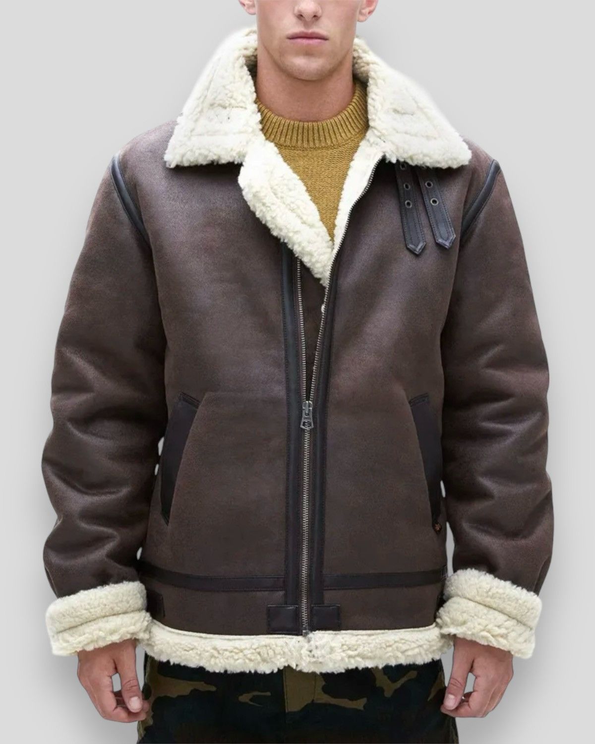 Alpha Industries 🔥ALPHA INDUSTRIES B-3 SHERPA MOD BOMBER JACKET Size US M / EU 48-50 / 2 - 1 Thumbnail
