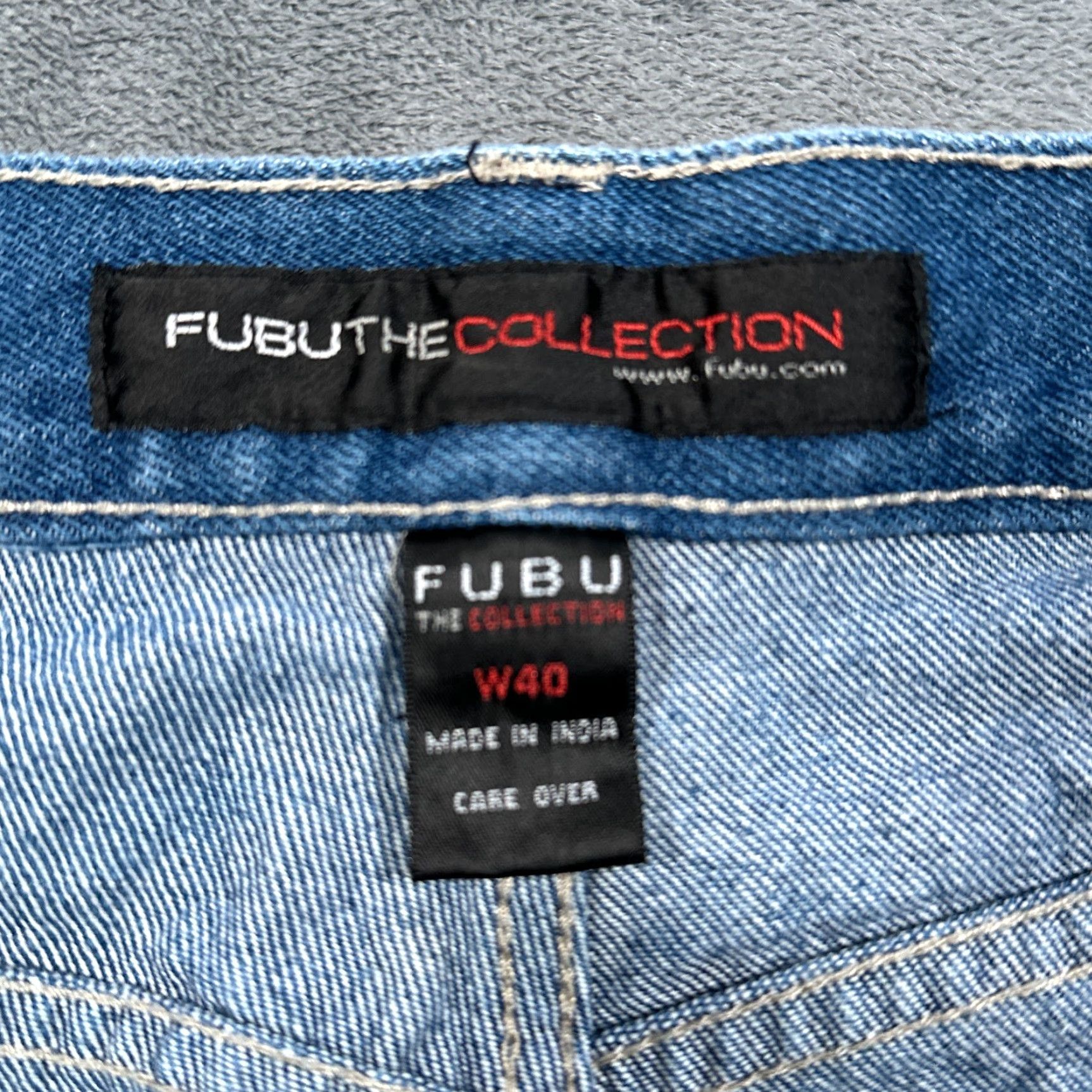 Fubu VINTAGE FUBU Collection Cargo Shorts Men 36 Blue Denim 5-Pocket Stretch Y2K Size US 36 / EU 52 - 6 Thumbnail