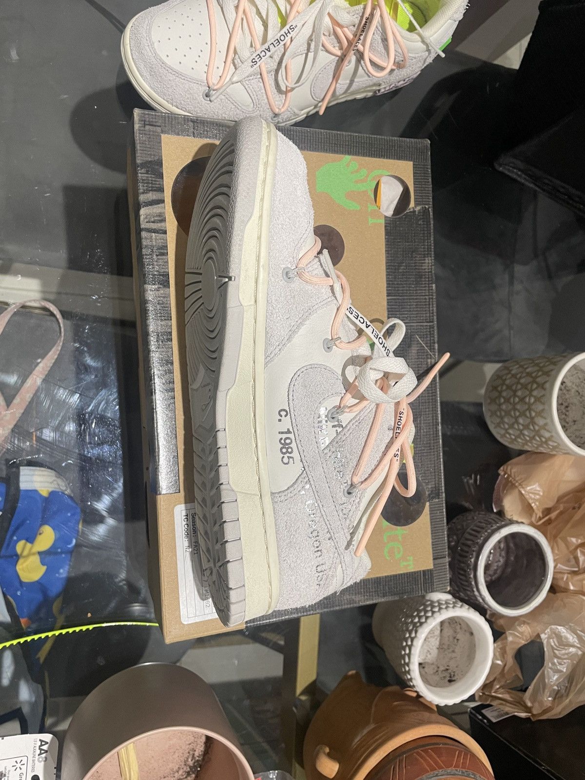 Nike × Off-White Nike x Off-White Dunk Low Lot 12 Size US 8 / EU 41 - 7 Thumbnail