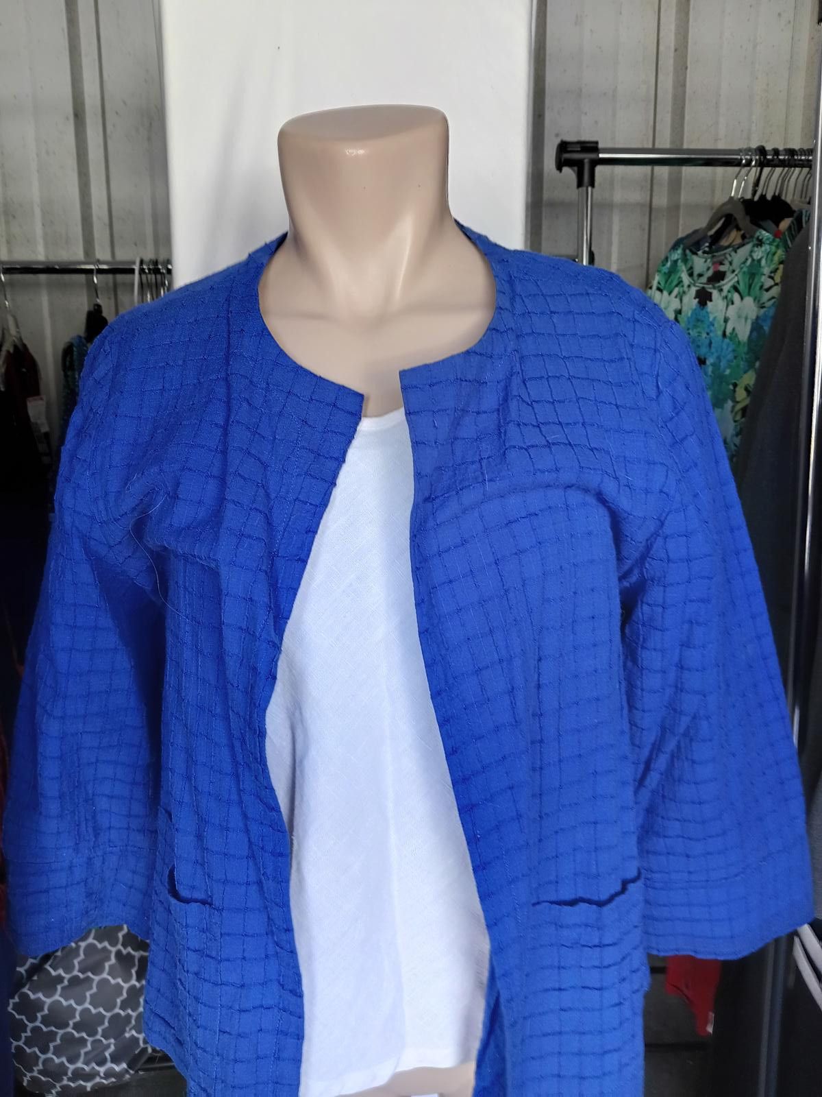 Chicos Chico's Women's Blue Layered Jacket Size ONE SIZE - 1 Thumbnail