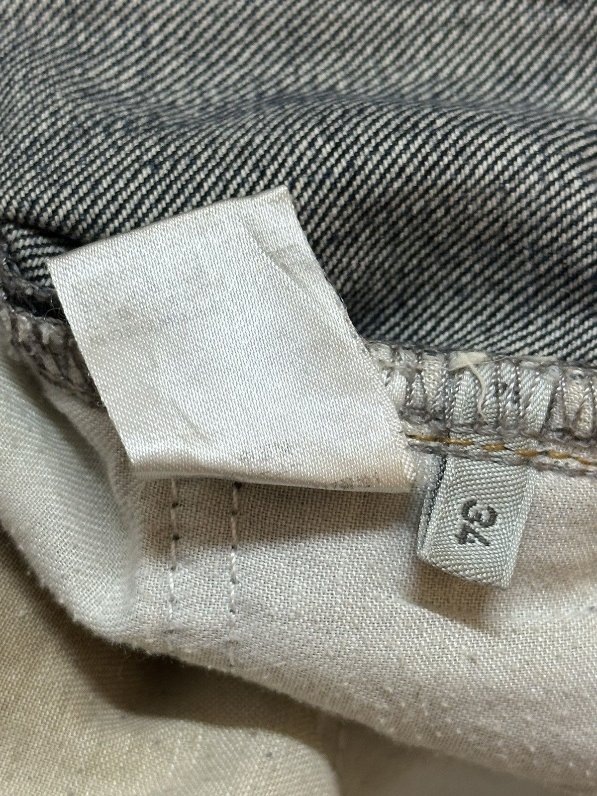 GU Vintage Japanese Brand GU Faded Wash Distressed Baggy Jeans Size US 34 / EU 50 - 10 Thumbnail