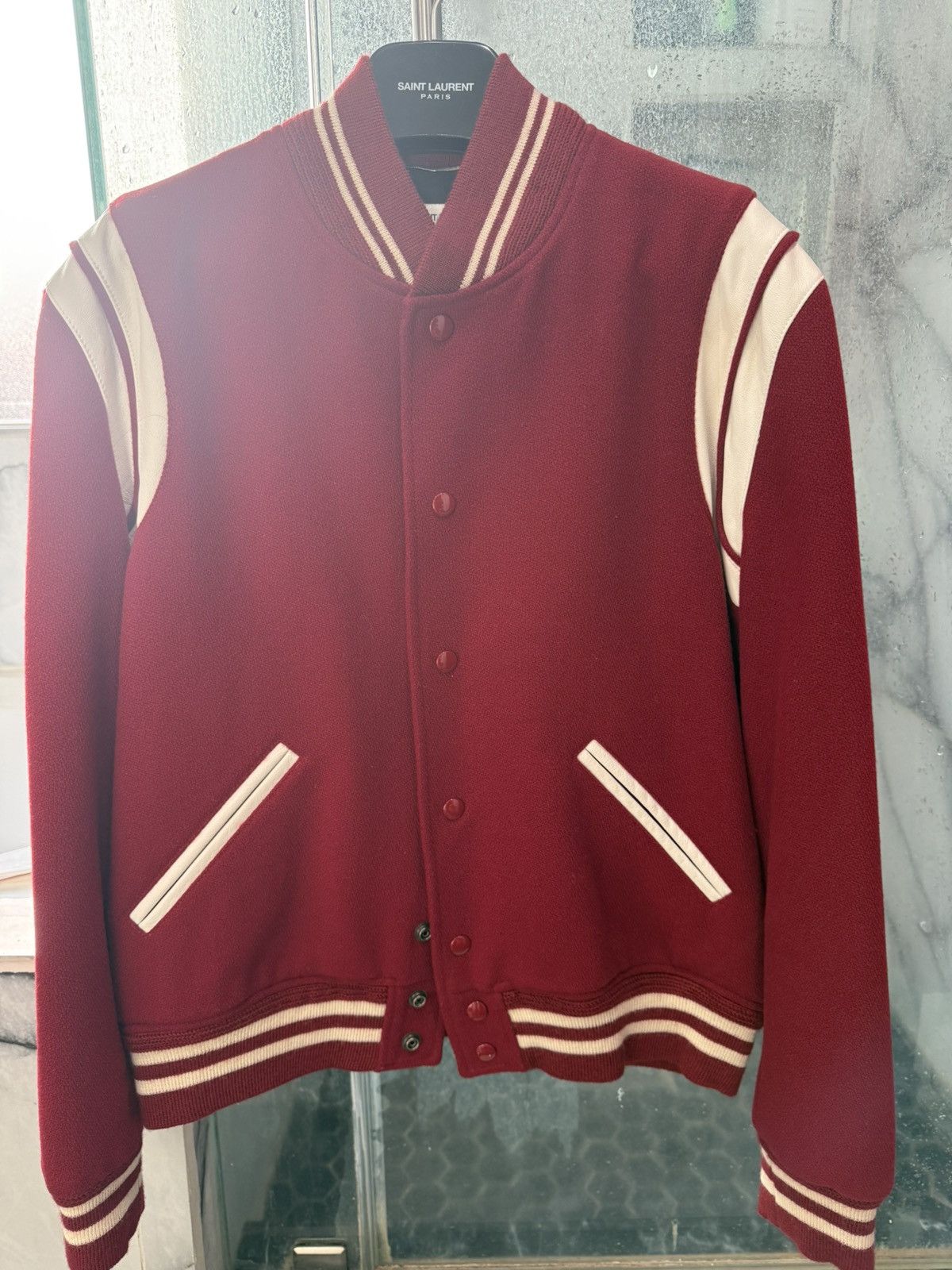 Yves Saint Laurent Ysl Teddy Jacket Size US L / EU 52-54 / 3 - 1 Thumbnail