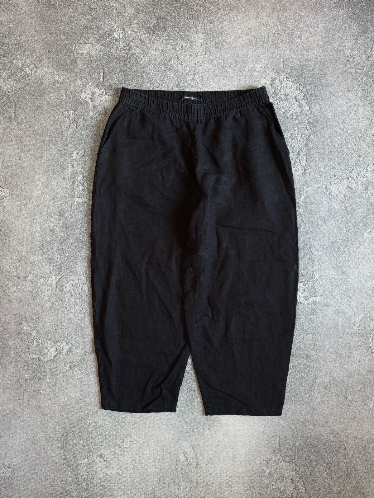 Gudrun Sjoden Gudrun Sjoden Harem Linen Pants Black Hippie Chinos Joggers Size 27" / US 4 / IT 40 - 1 Thumbnail