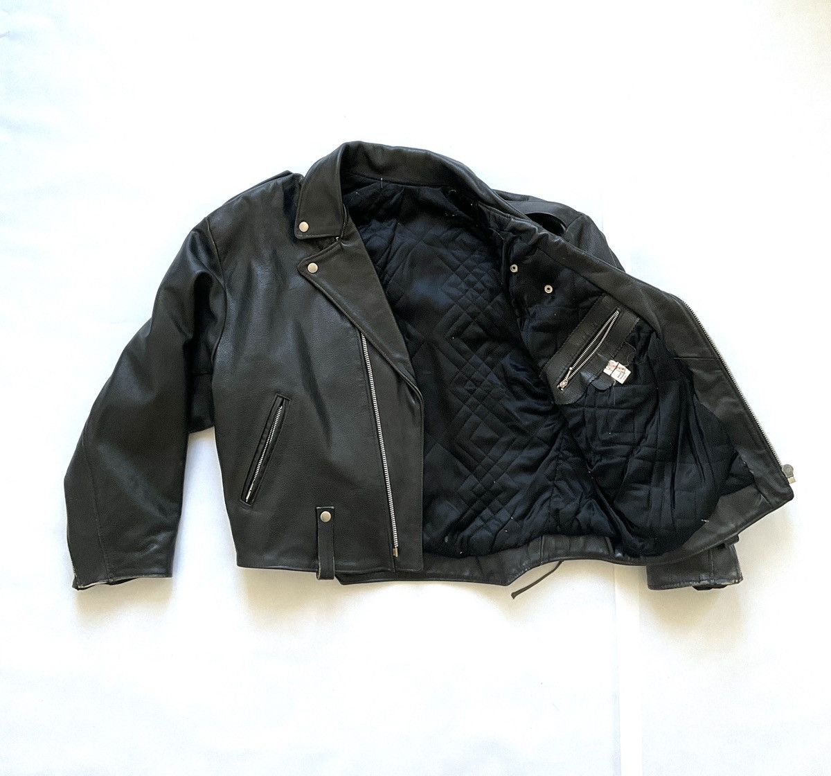 Vintage Vintage black leather perfecto Size US XL / EU 56 / 4 - 6 Thumbnail