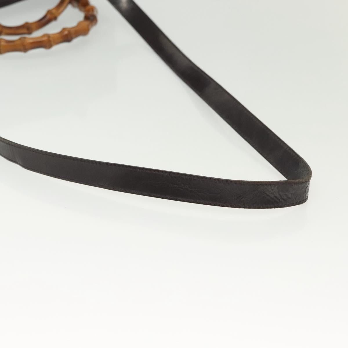 Gucci GUCCI Bamboo Hand Bag Nylon Black Silver 000 000 Size ONE SIZE - 7 Thumbnail