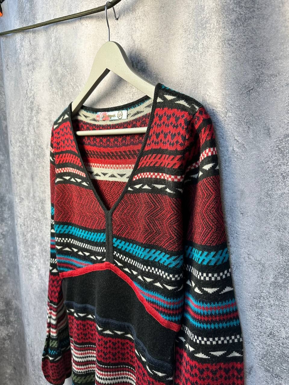 Desigual Desigual Midi Dress Wool Avant-Garde Geometric Stretched Size XL / US 12-14 / IT 48-50 - 6 Thumbnail