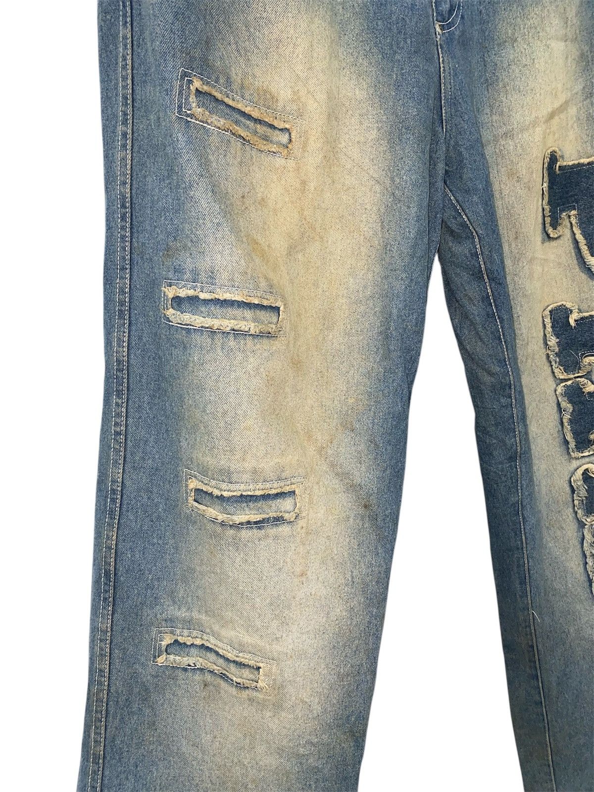 Phat Farm Y2k Phat Farm baggy spellout denim pants Size US 36 / EU 52 - 5 Thumbnail