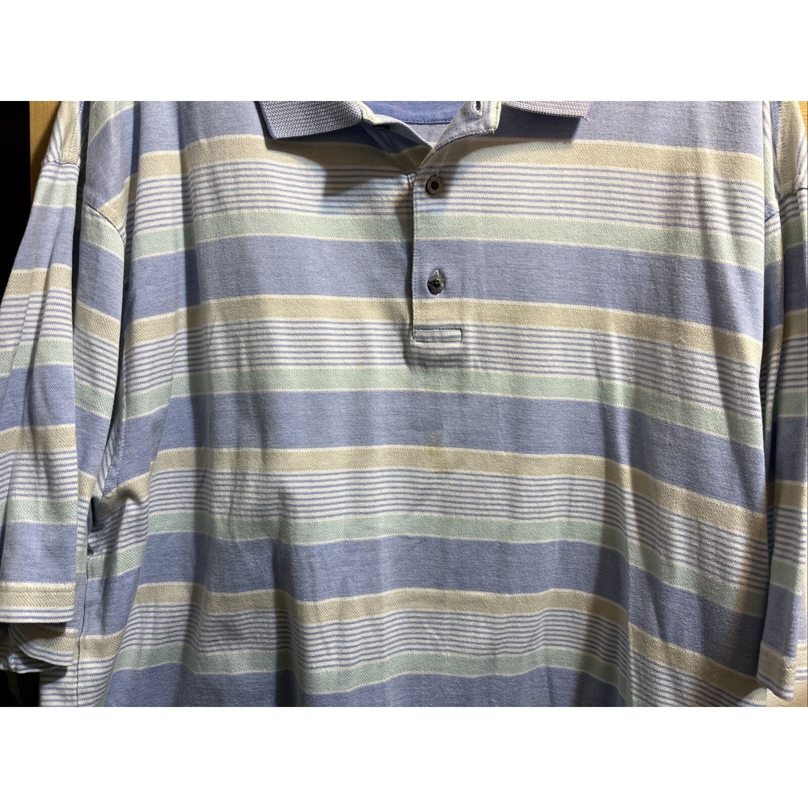 Other Pro Tour Performance Men’s XXL Blue Striped Golf Polo Shirt Size US XXL / EU 58 / 5 - 5 Thumbnail