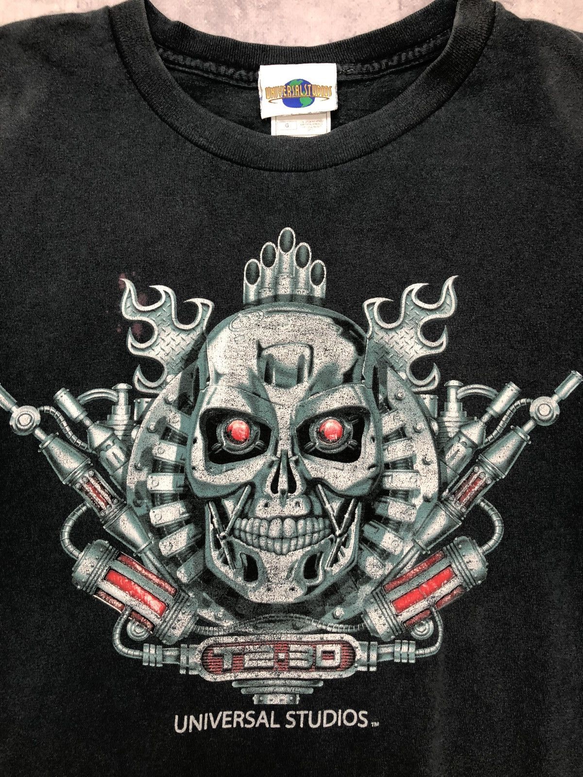 Band Tees × Vintage Vintage Universal Studios Hollywood T2-3D Terminator 2 shirt Size US L / EU 52-54 / 3 - 2 Thumbnail