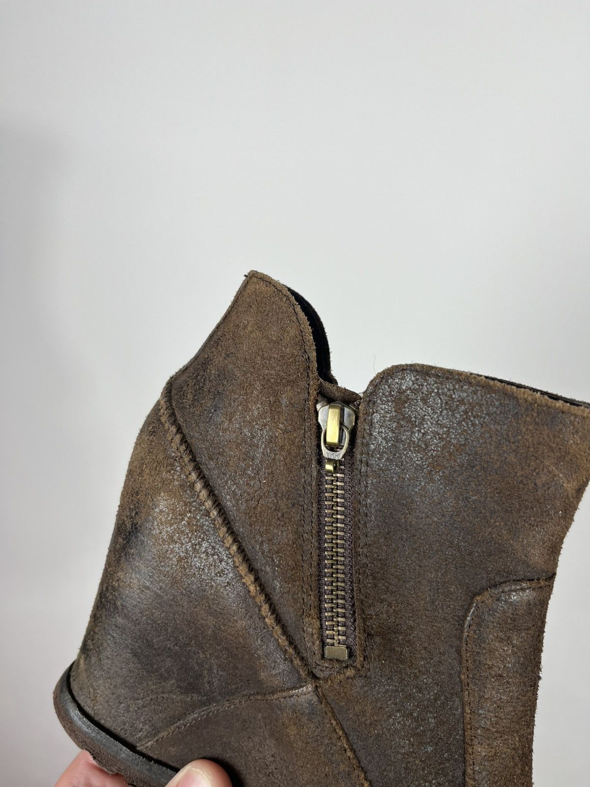 Ugg UGG Wedge Suede Ankle Boots Brown Zip EU 39 US 8 Platform Size US 8 / IT 38 - 8 Thumbnail