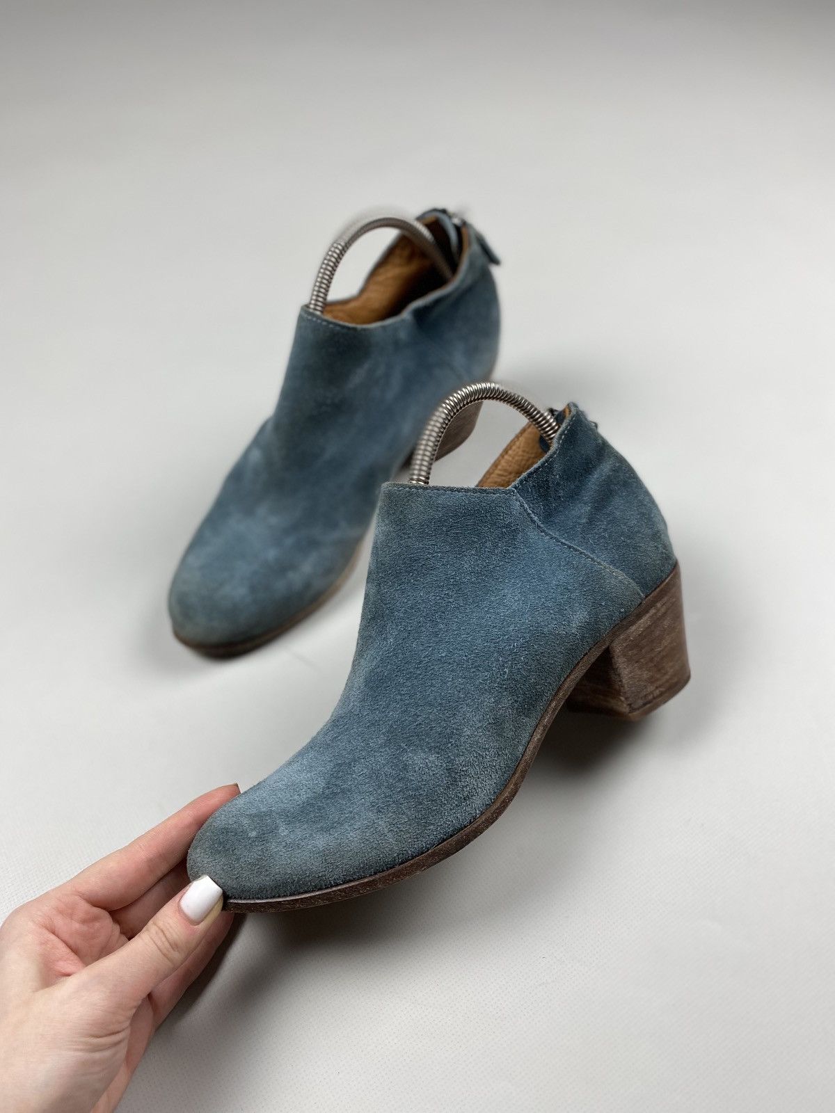 MoMA MOMA Ladies Leather Avant-garde Heeled Boots Shoes Size US 8.5 / IT 38.5 - 11 Thumbnail