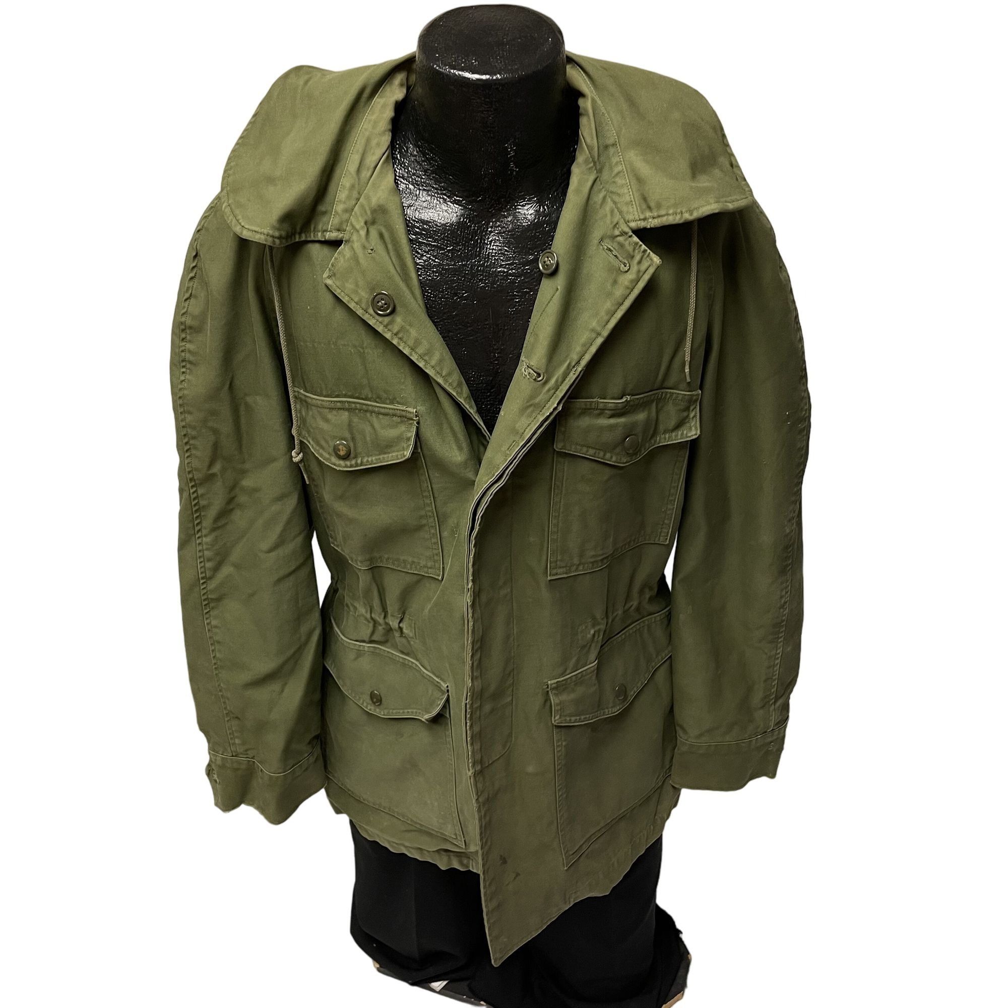Vtg Vietnam War US Army M65 Sateen Jacket USN Military Coat