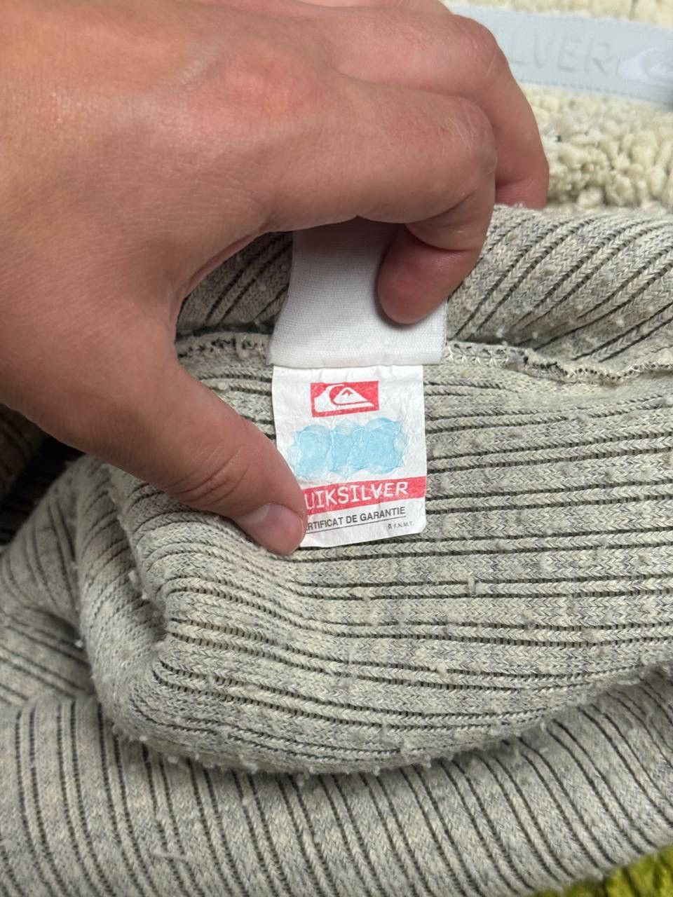 Quiksilver Rare 90s Quiksilver XL v-Neck Cream Sherpa Fleece Pulover Size US XL / EU 56 / 4 - 8 Thumbnail