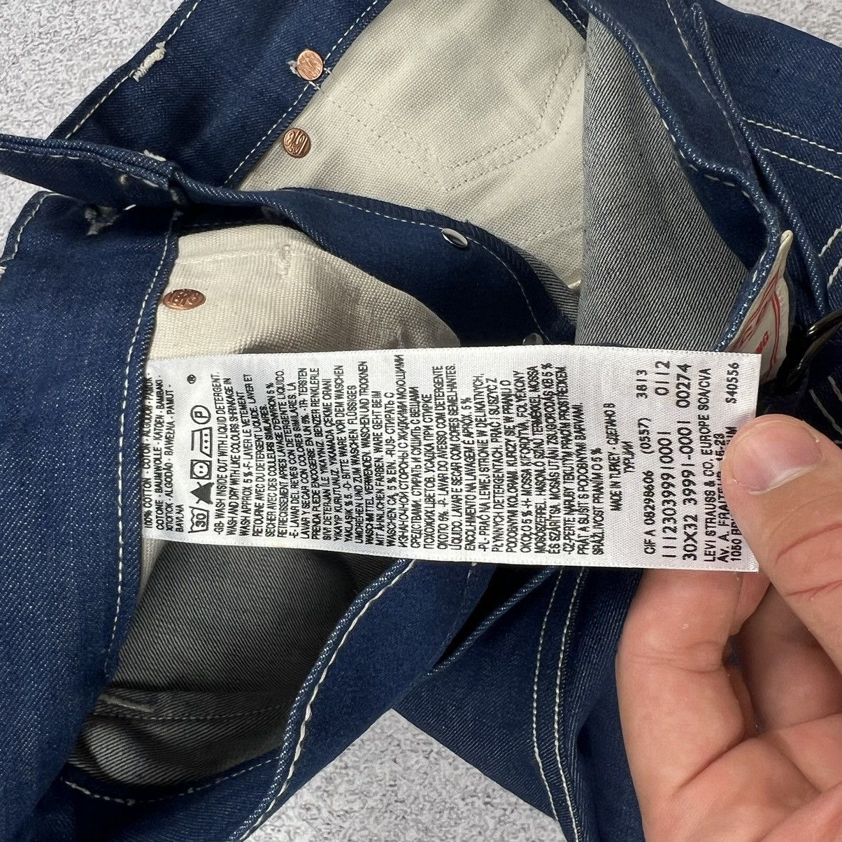 Levi's Vintage Levi’s Duck Denim Jeans Size US 30 / EU 46 - 6 Thumbnail