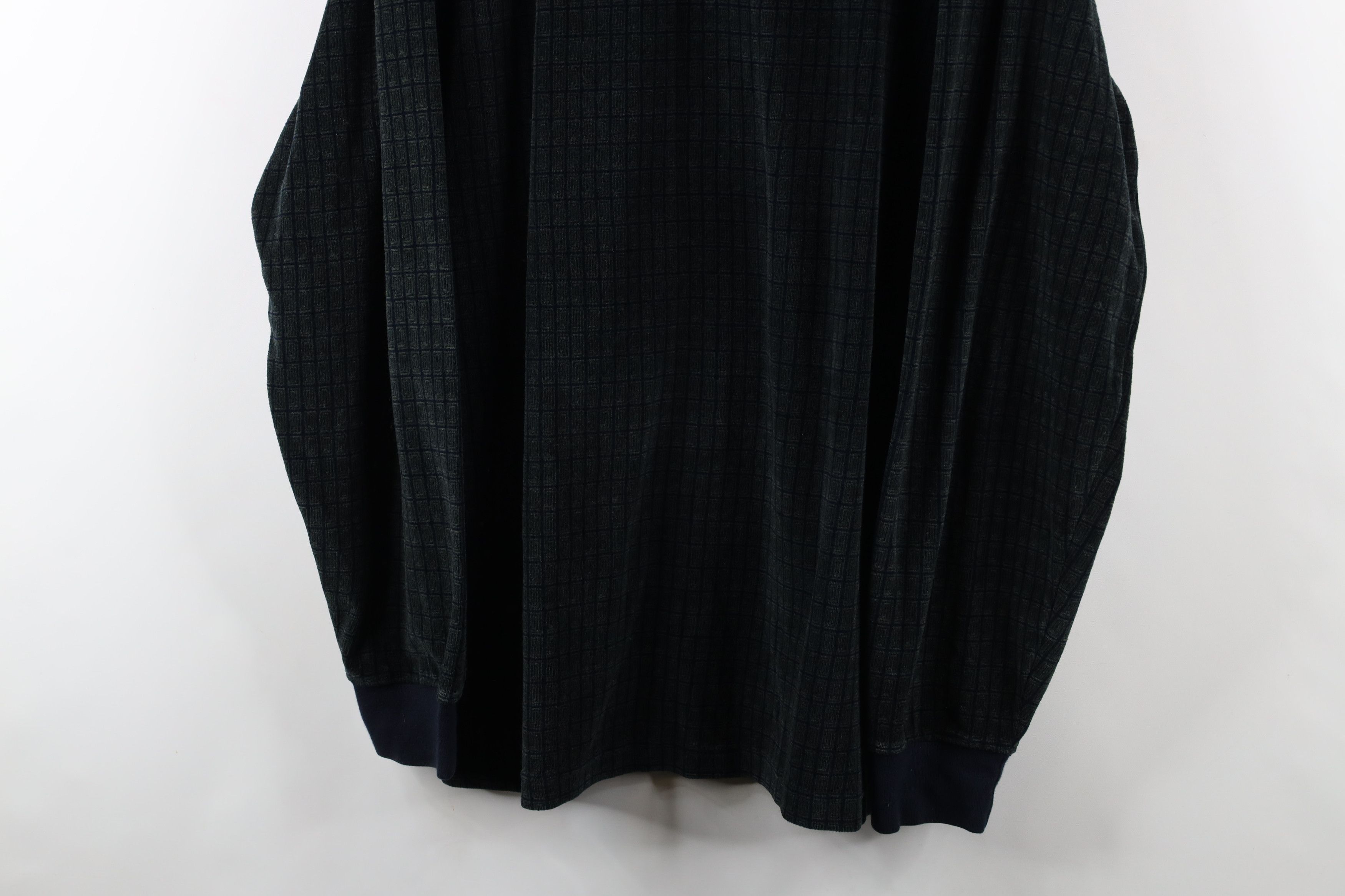 Vintage Vintage 90s Streetwear Geometric Long Sleeve Rugby Polo Size US L / EU 52-54 / 3 - 3 Thumbnail