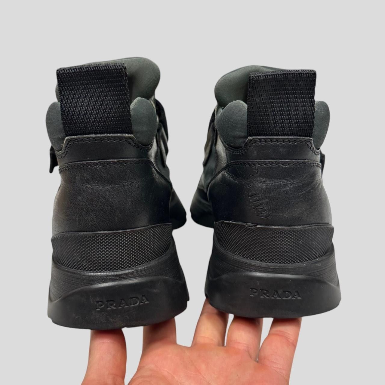 Prada Prada 00’s Leather Low Combat Strap Boots - UK8/8.5 Size US 9 / EU 42 - 5 Thumbnail