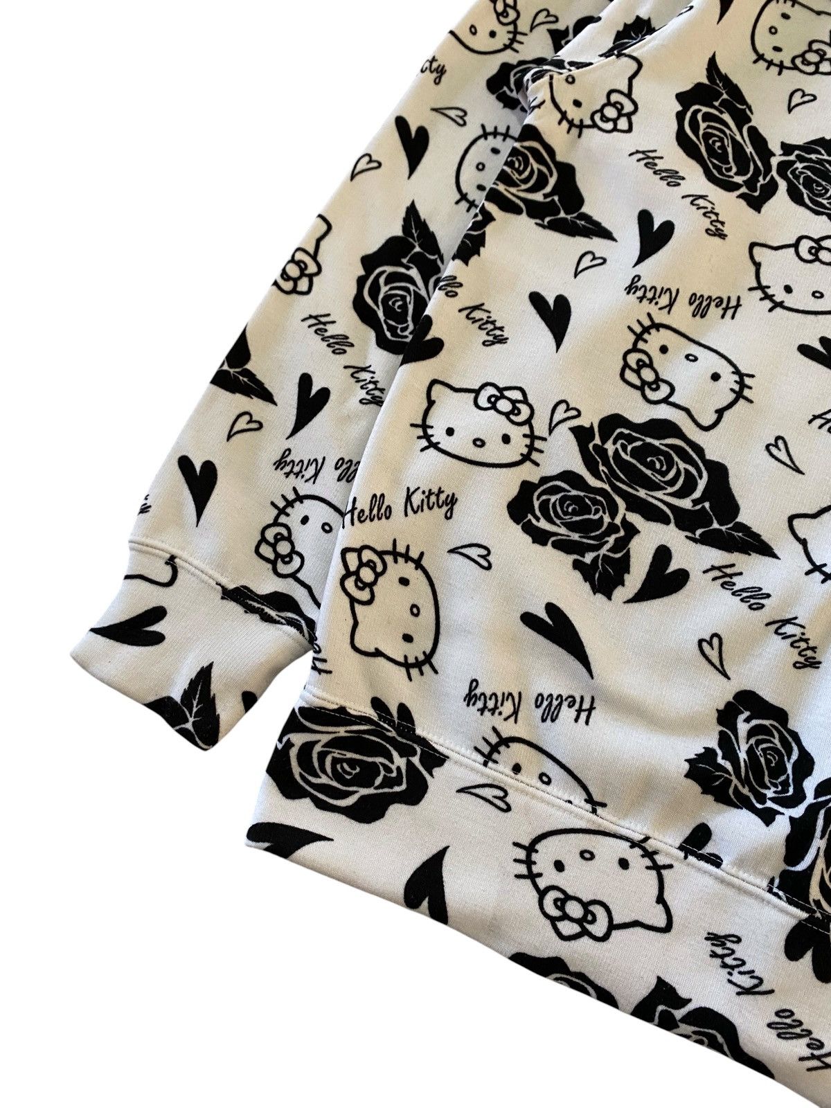 Japanese Brand Fur Hello Kitty Japan All Over Print Zip Hoodie Black White Size US M / EU 48-50 / 2 - 13 Thumbnail