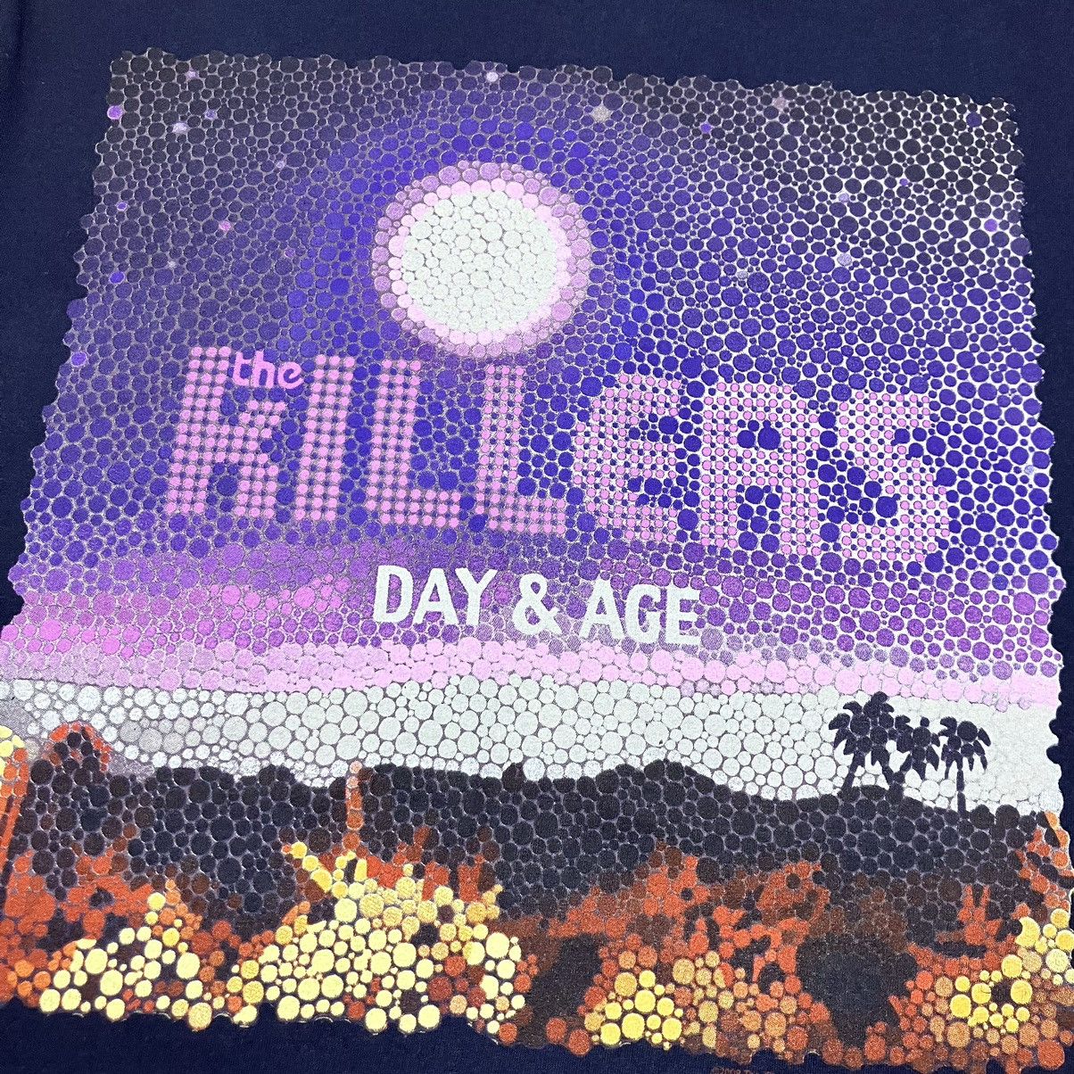 Band Tees Vintage THE KILLERS Day&Age 2008 Album Graphic Print T-shirt Size US S / EU 44-46 / 1 - 3 Thumbnail