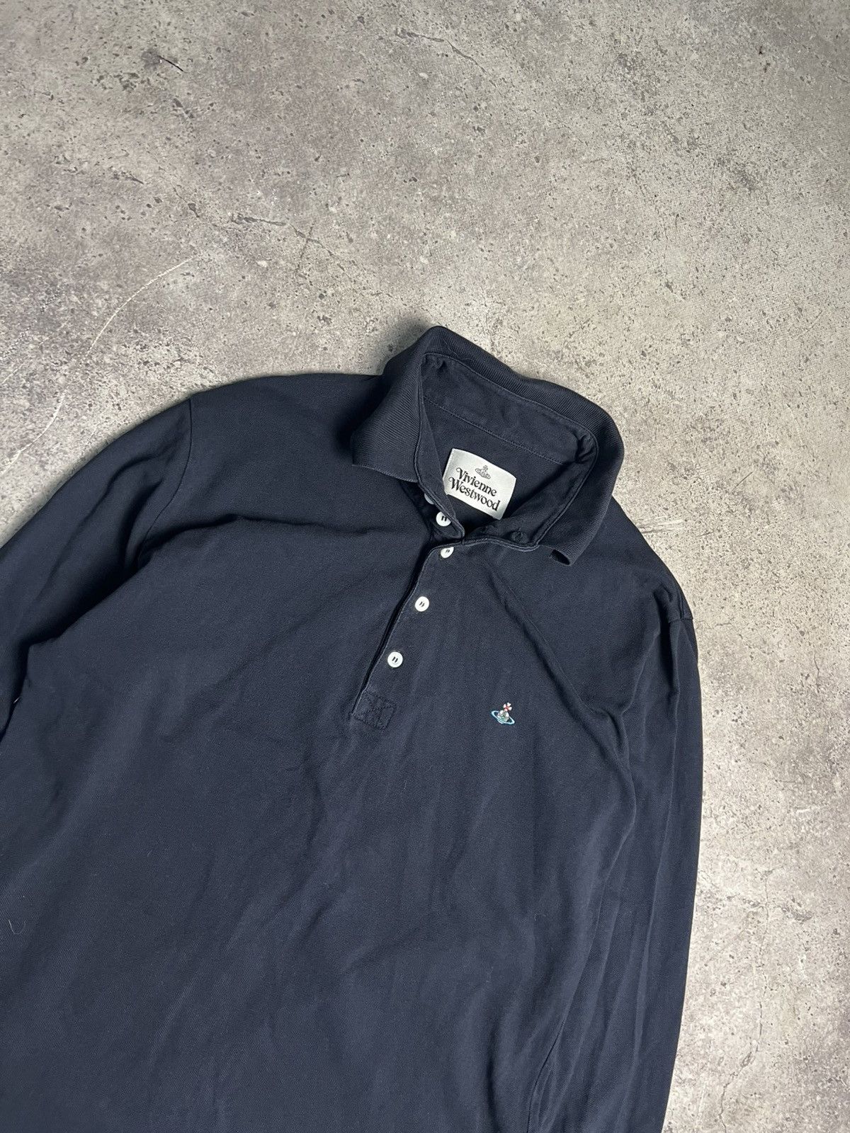 Vivienne Westwood Vivienne Westwood Long Sleeve Polo Shirt Size US L / EU 52-54 / 3 - 3 Thumbnail