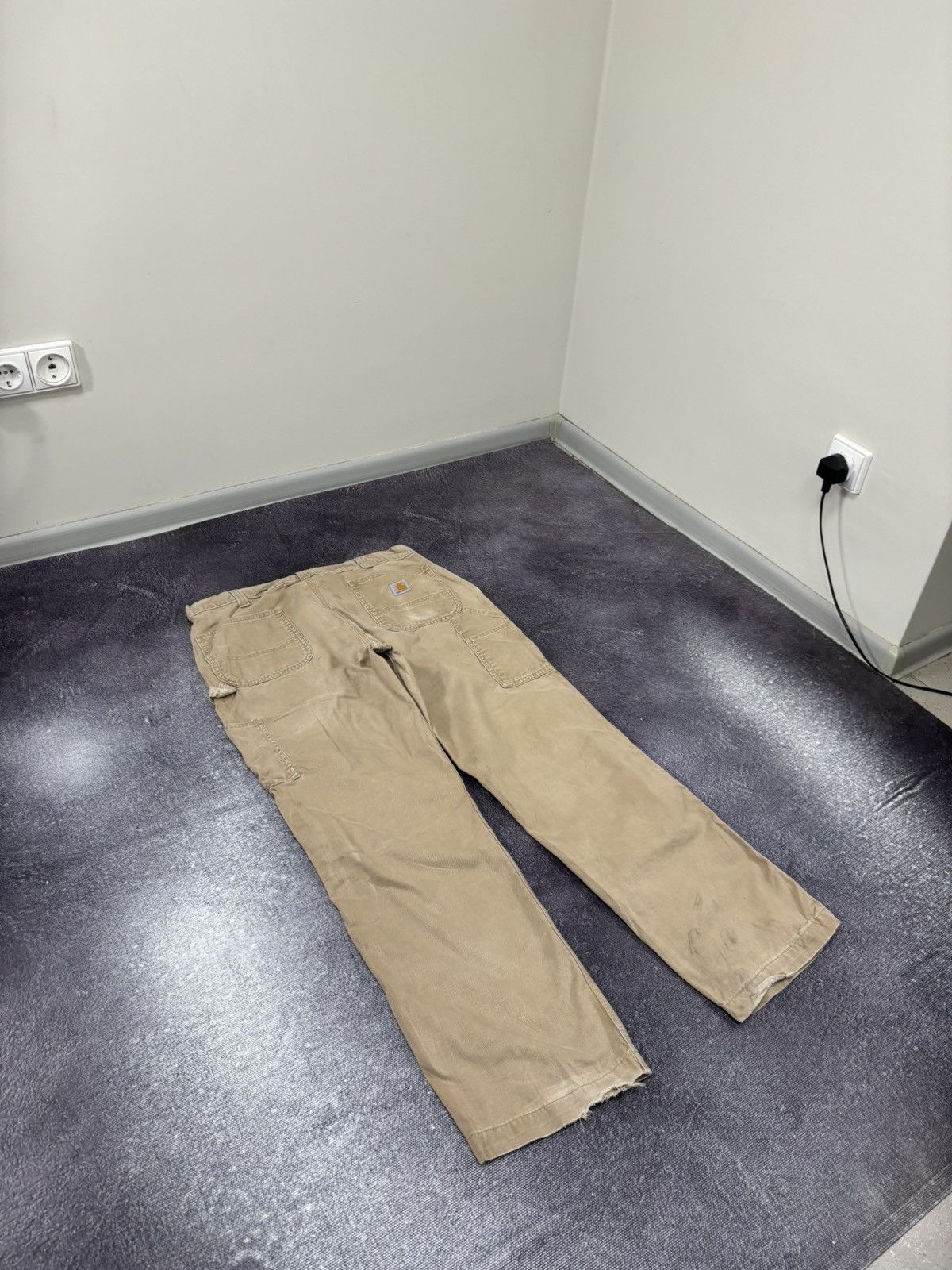 Carhartt Vintage Carhartt USA Cream Work Hype Baggy Carpenter Pants Size US 36 / EU 52 - 3 Thumbnail