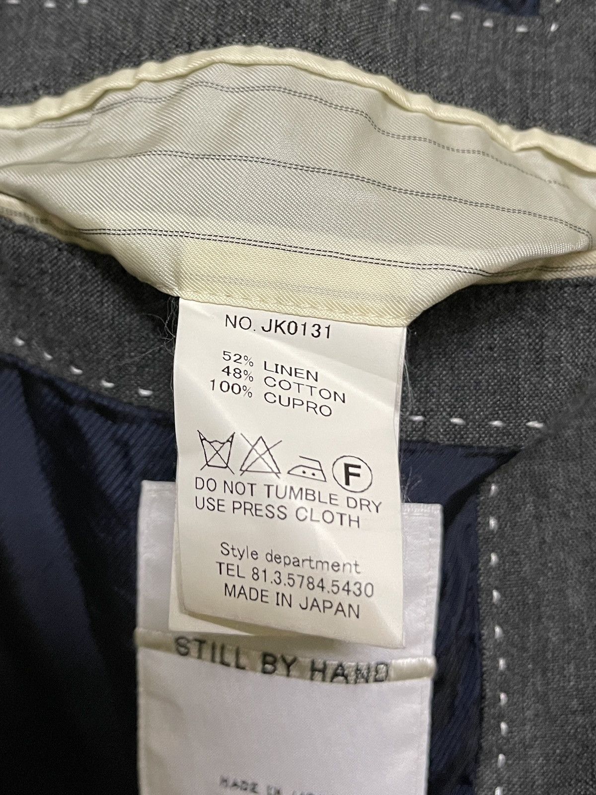STILL BY HAND Still By Hand Blazer Linen Japan Size 50S - 17 Thumbnail