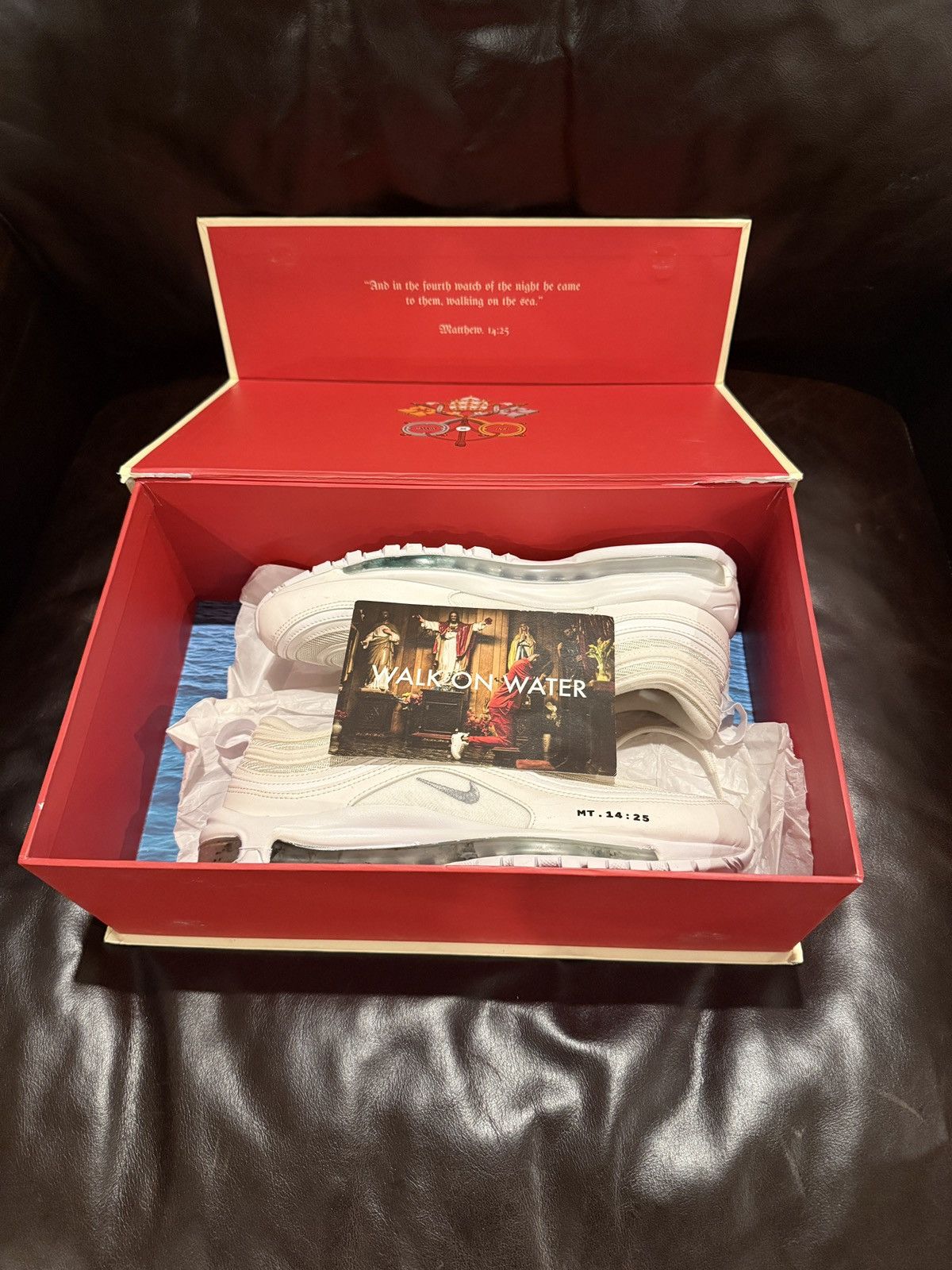 Nike Nike Air Max 97 x MSCHF INRI Jesus Sneakers 10M New Size US 10 / EU 43 - 9 Thumbnail