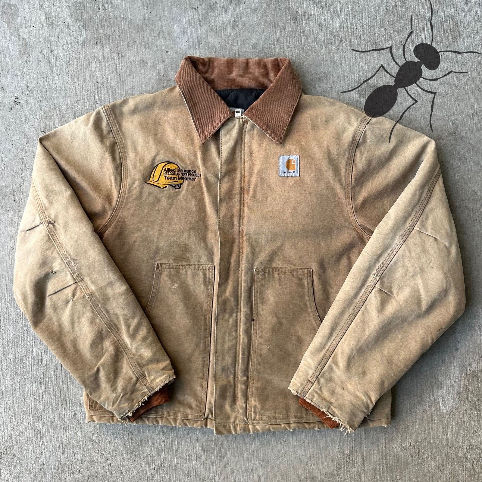 Vintage Y2K Carhartt brown arctic work wear jacket