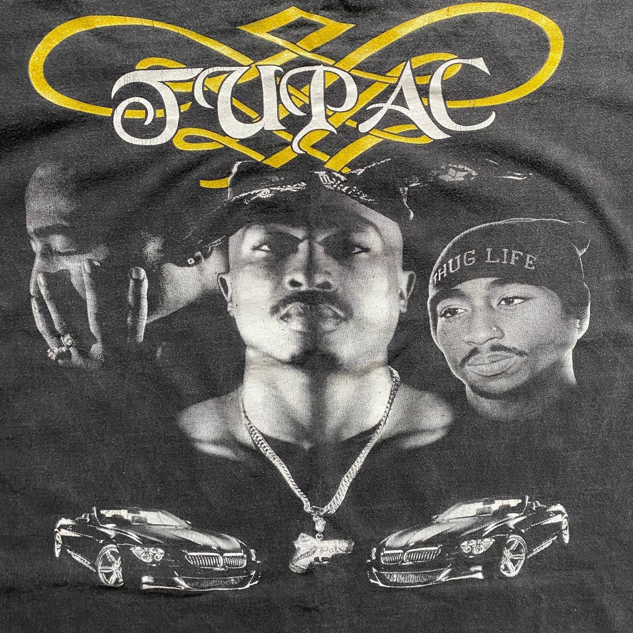 Rap Tees VINTAGE 90S 1996 TUPAC RARE AMAZING FADED RAP TEE 53 Size US XL / EU 56 / 4 - 5 Thumbnail