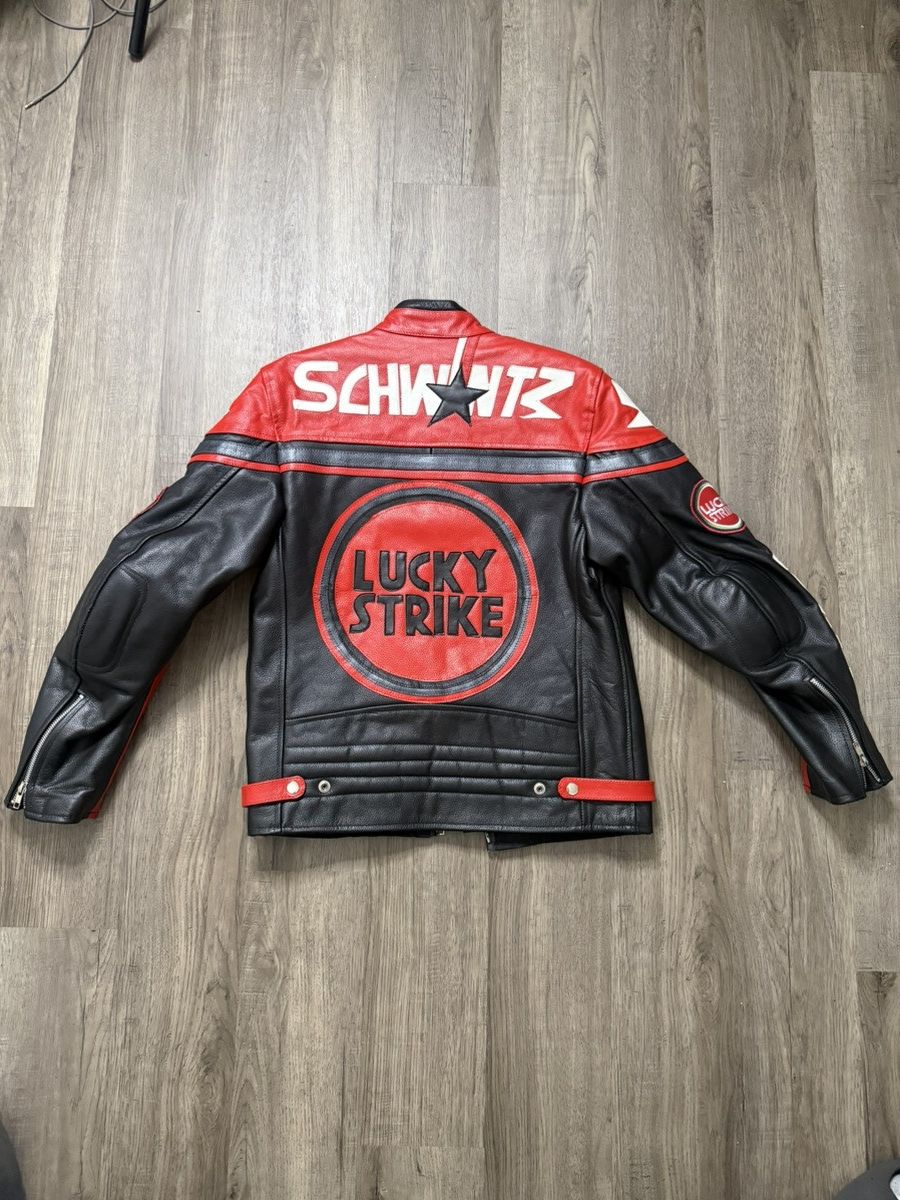 Genuine Leather Lucky Strike Racing Leather Jacket Size US S / EU 44-46 / 1 - 2 Thumbnail