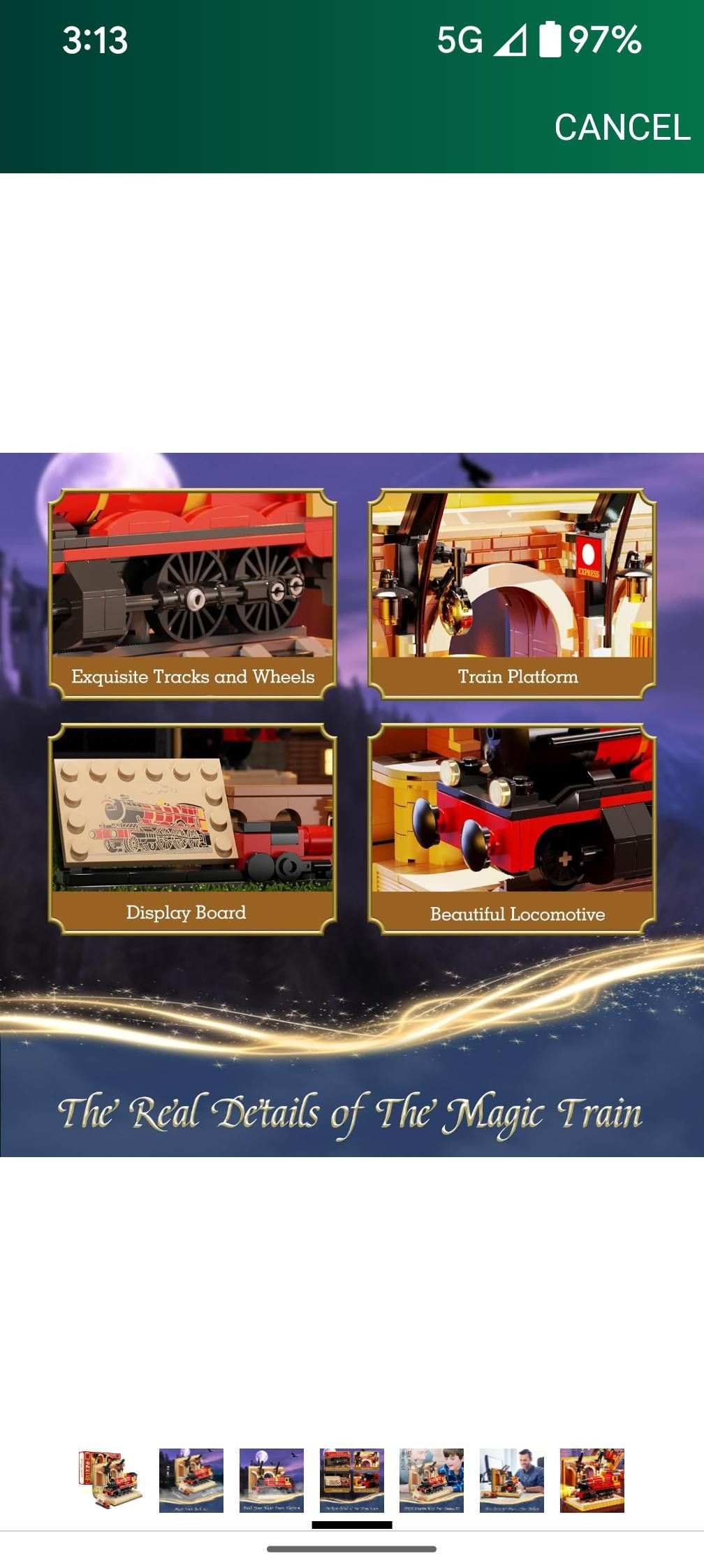 NBDN Nobrandedon Magic Express Train Station Building Toy STEM (929 PCS) Size ONE SIZE - 4 Thumbnail