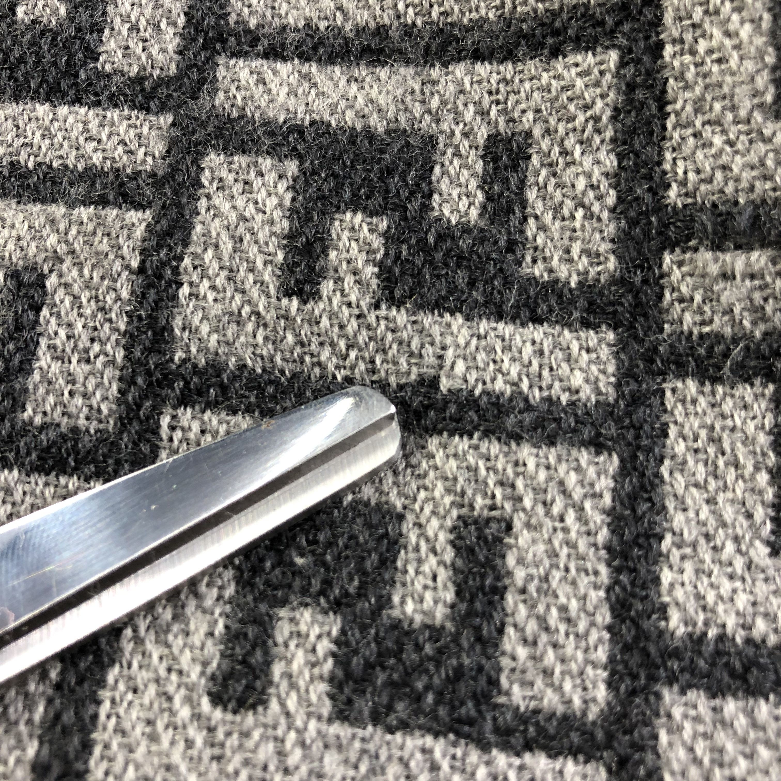 Fendi Fendi Monogram FF Full Print Black Wool Scarf Muffler V1283 Size ONE SIZE - 6 Thumbnail