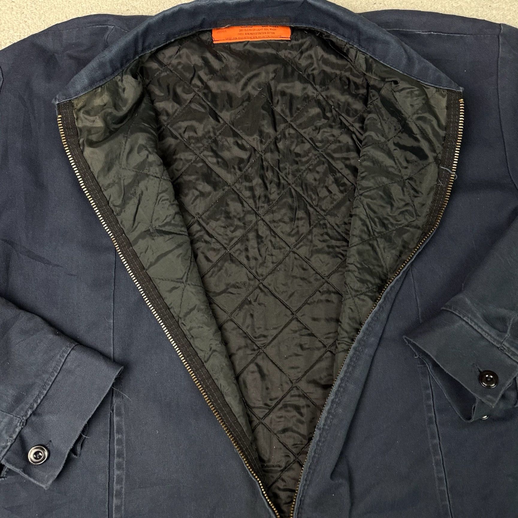Red Kap VINTAGE Red Kap Jacket Mens XL Blue 90s Workwear Bomber Full Zip Lined Twill Poylester Cotton Size US XL / EU 56 / 4 - 4 Thumbnail
