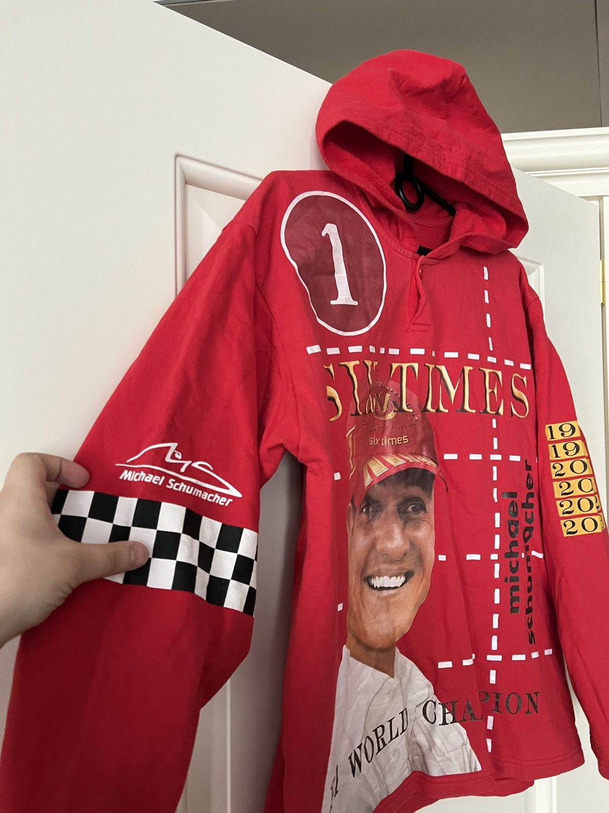 Ferrari × Formula 1 Vintage 💥 Racing Michael Schumacher Formula 1 Hoodie Size US XL / EU 56 / 4 - 6 Thumbnail