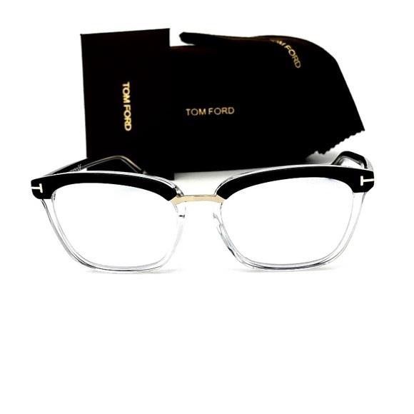 Tom Ford Tom Ford FT5550-B 005 Black Crystal / Blue Block 54mm Eyeg Size ONE SIZE - 2 Thumbnail