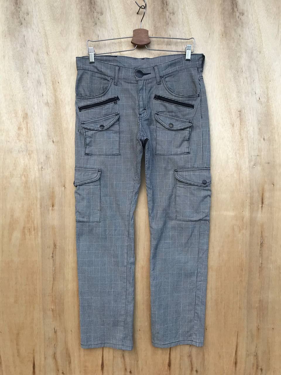 Beauty Beast × Lee Lee Riders Japan Bondage 8pockets checkered cargo pant Size US 29 - 3 Thumbnail