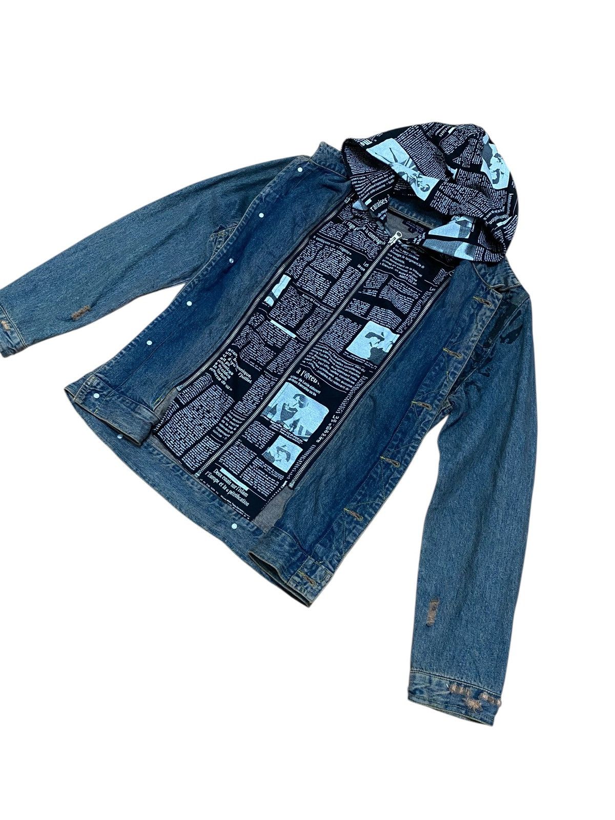 GOSTAR DE FUGA × In The Attic × Seditionaries 🔥RARE🔥 in the attic printed waxed denim jacket double layer Size US M / EU 48-50 / 2 - 2 Thumbnail
